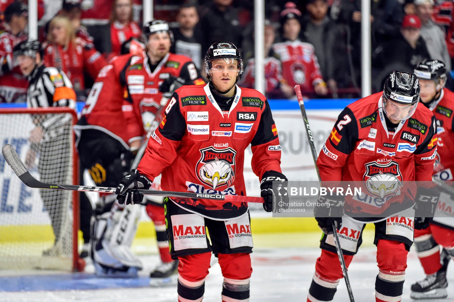 Malmö Redhawks Johan Olofsson och Erik Andersson