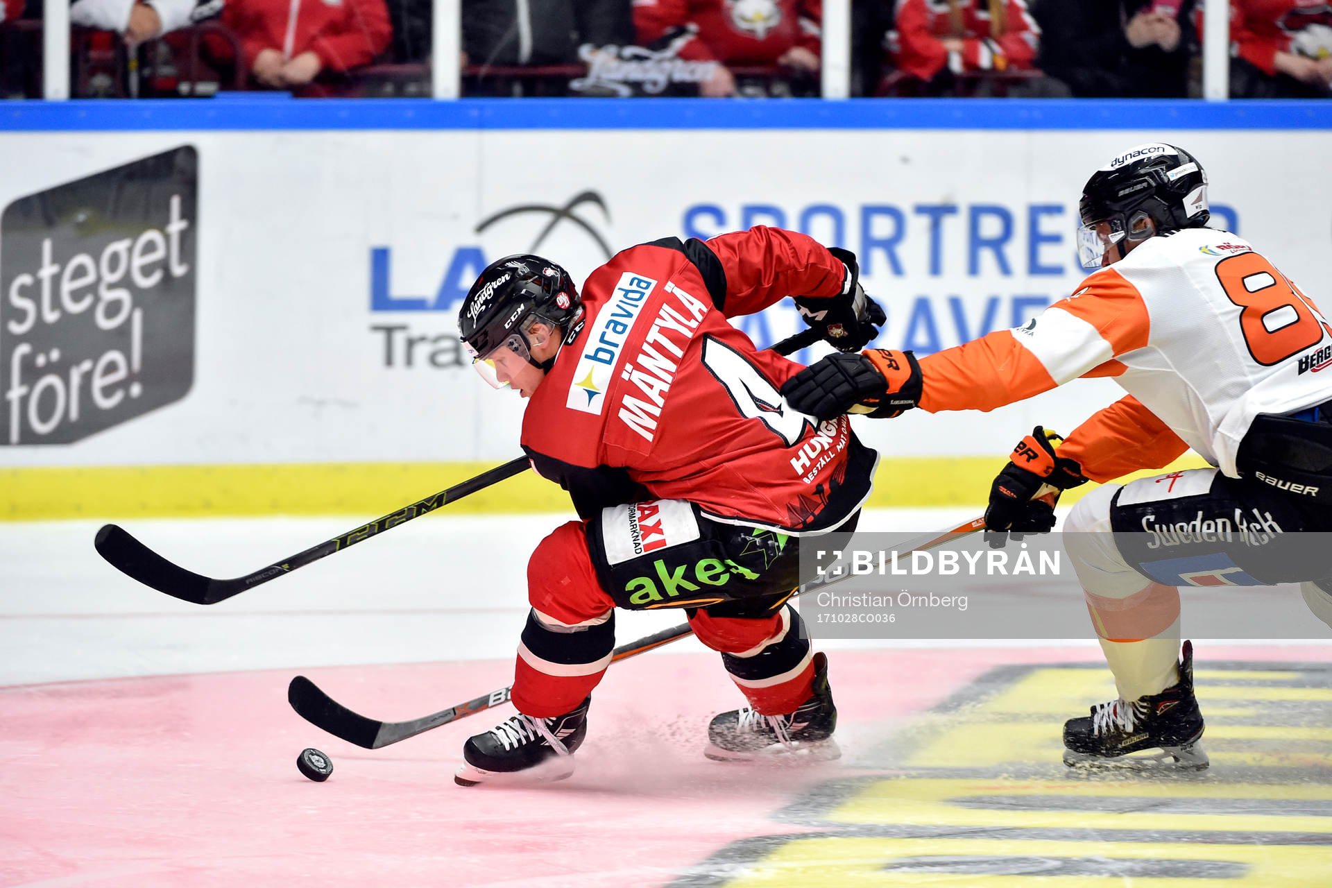 Malmö Redhawks Tuukka Mäntylä och Karlskronas Ludwig