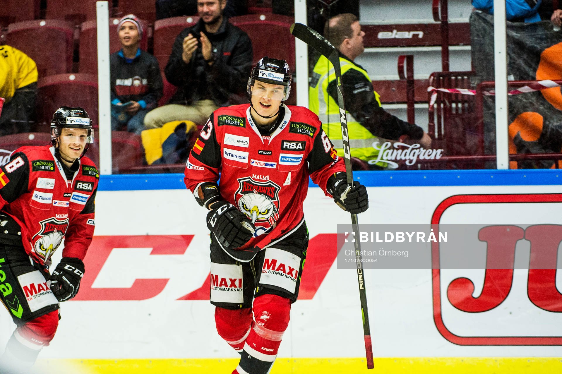 Malmö Redhawks Fredrik Händemark jublar