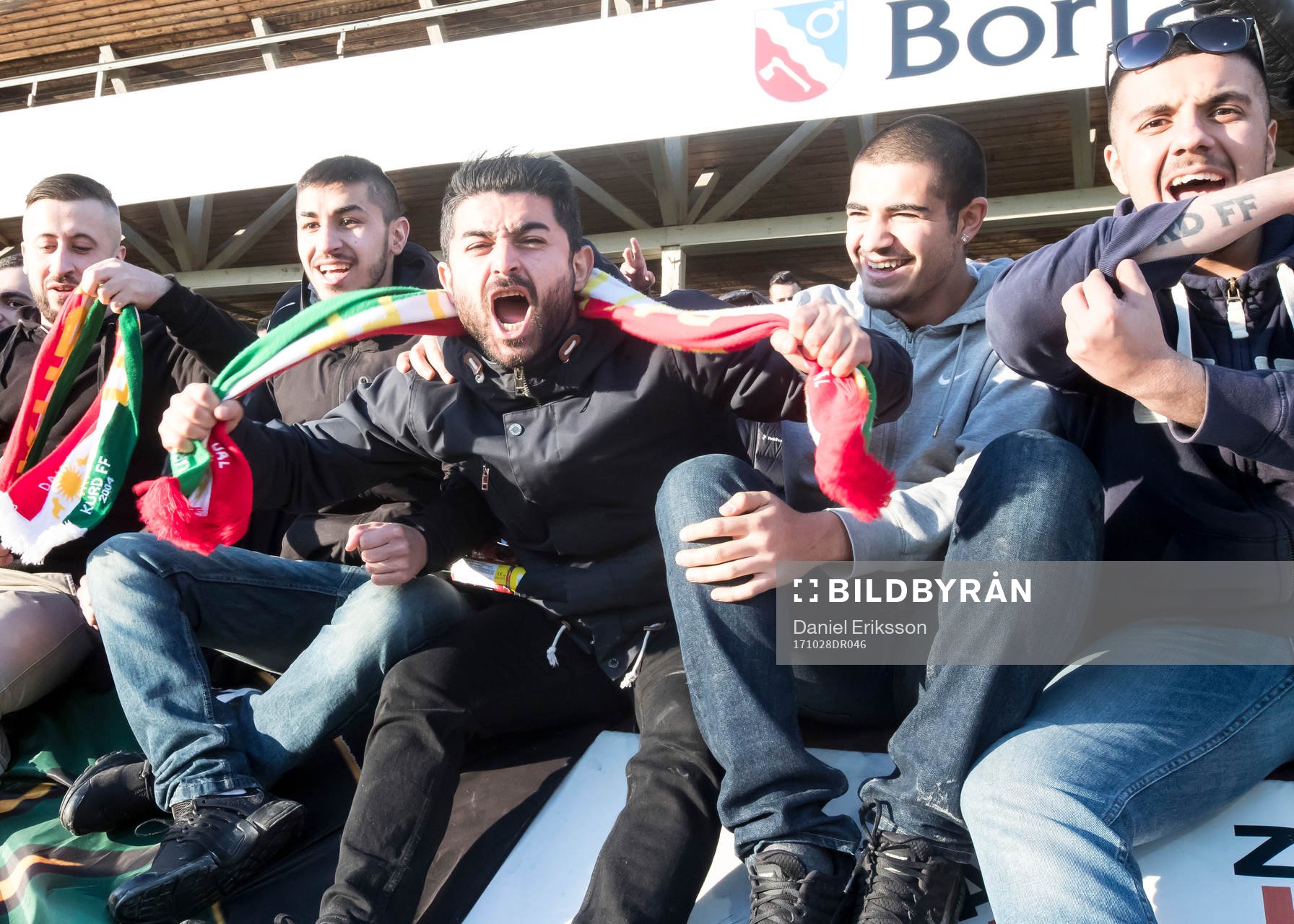 Dalkurds supporters jublar