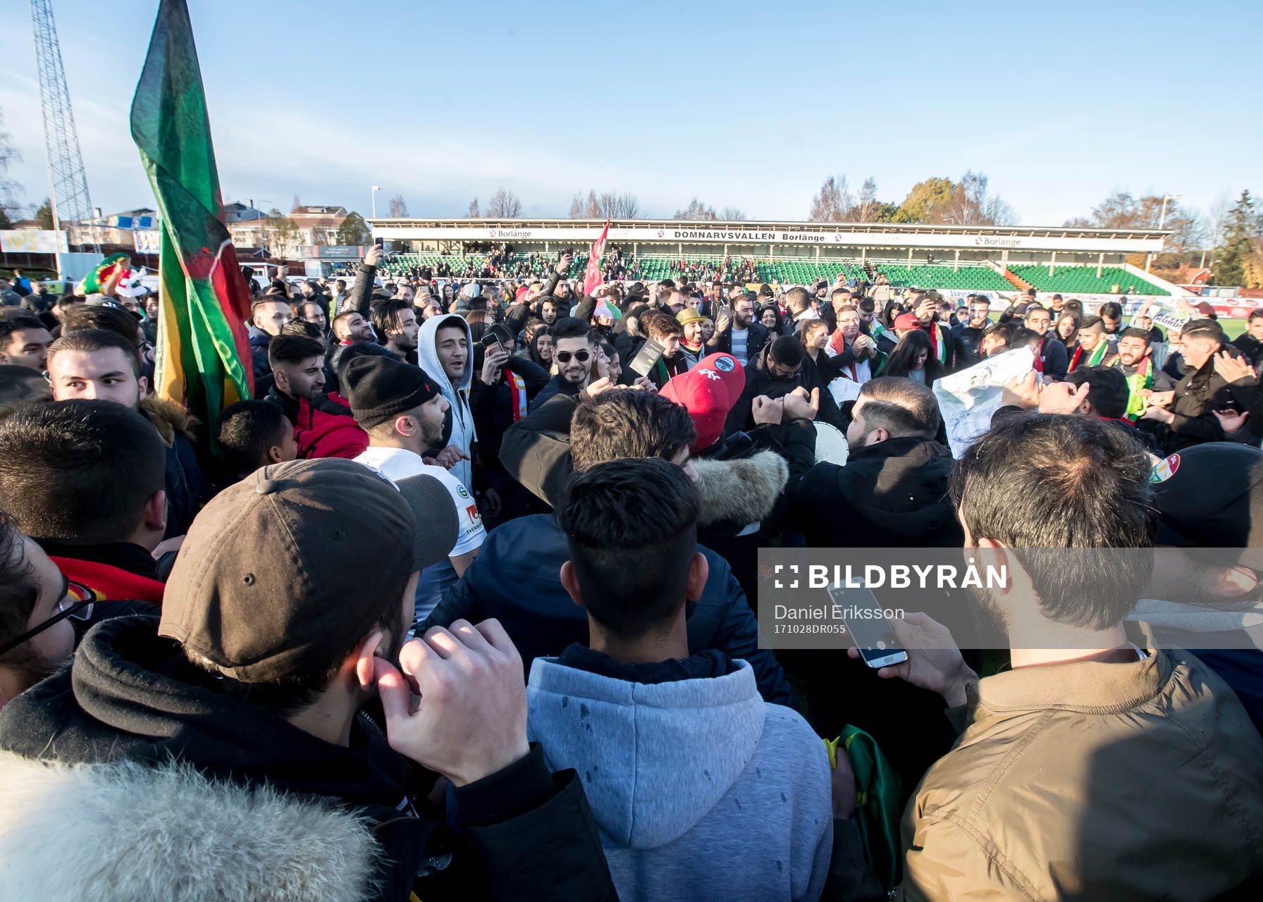 Dalkurds supporters jublar