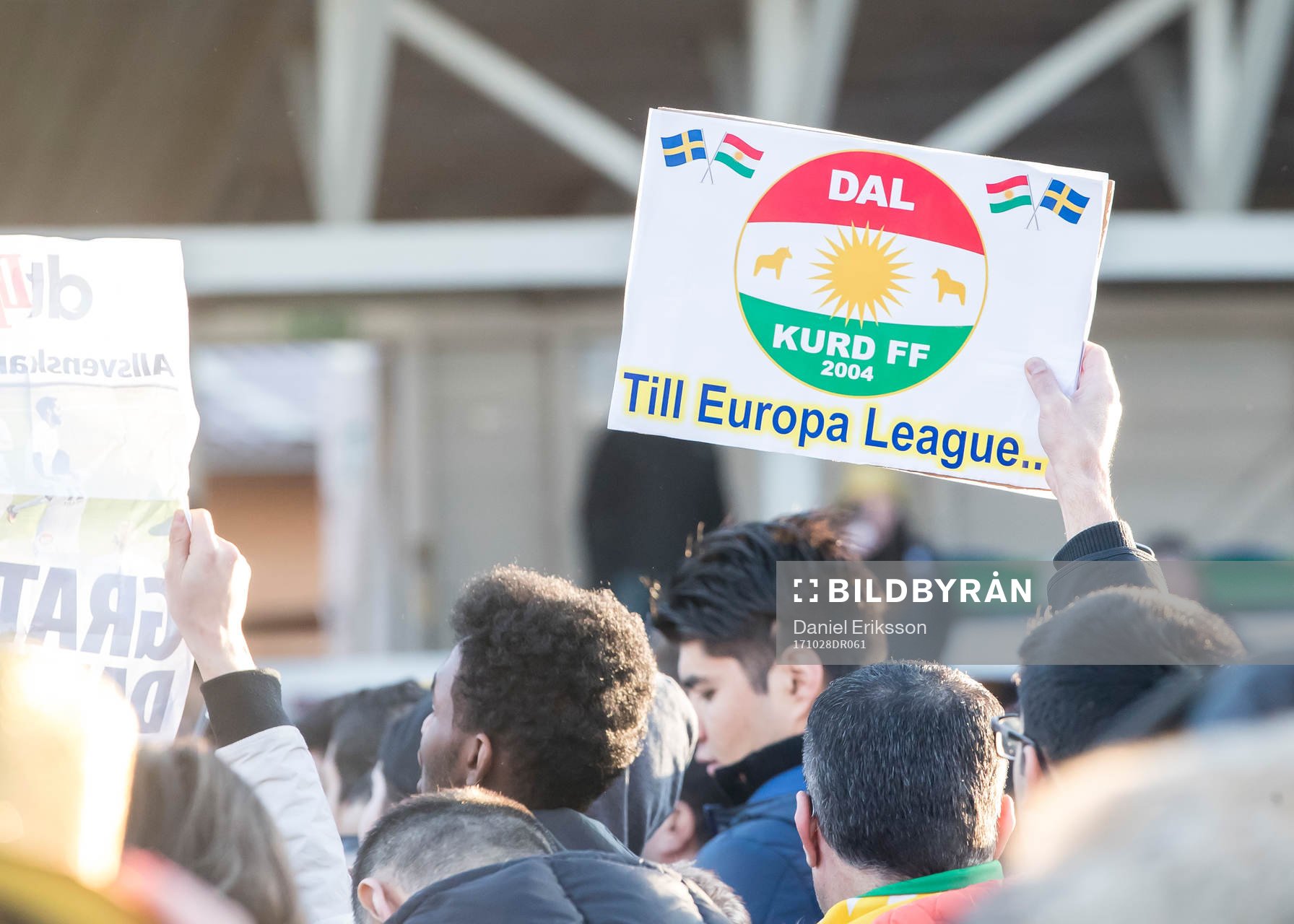 Dalkurds supporters jublar