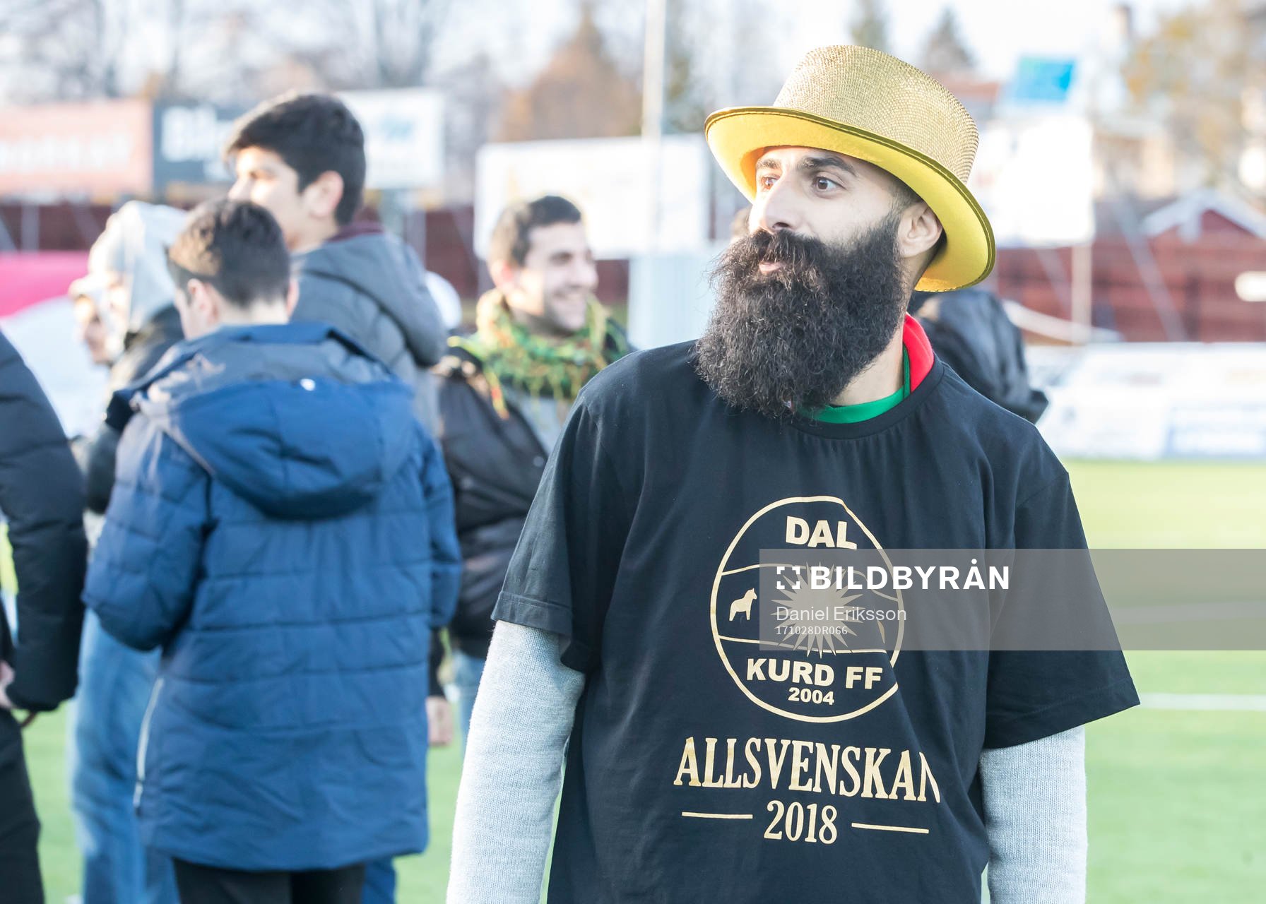 Dalkurds supporter jublar