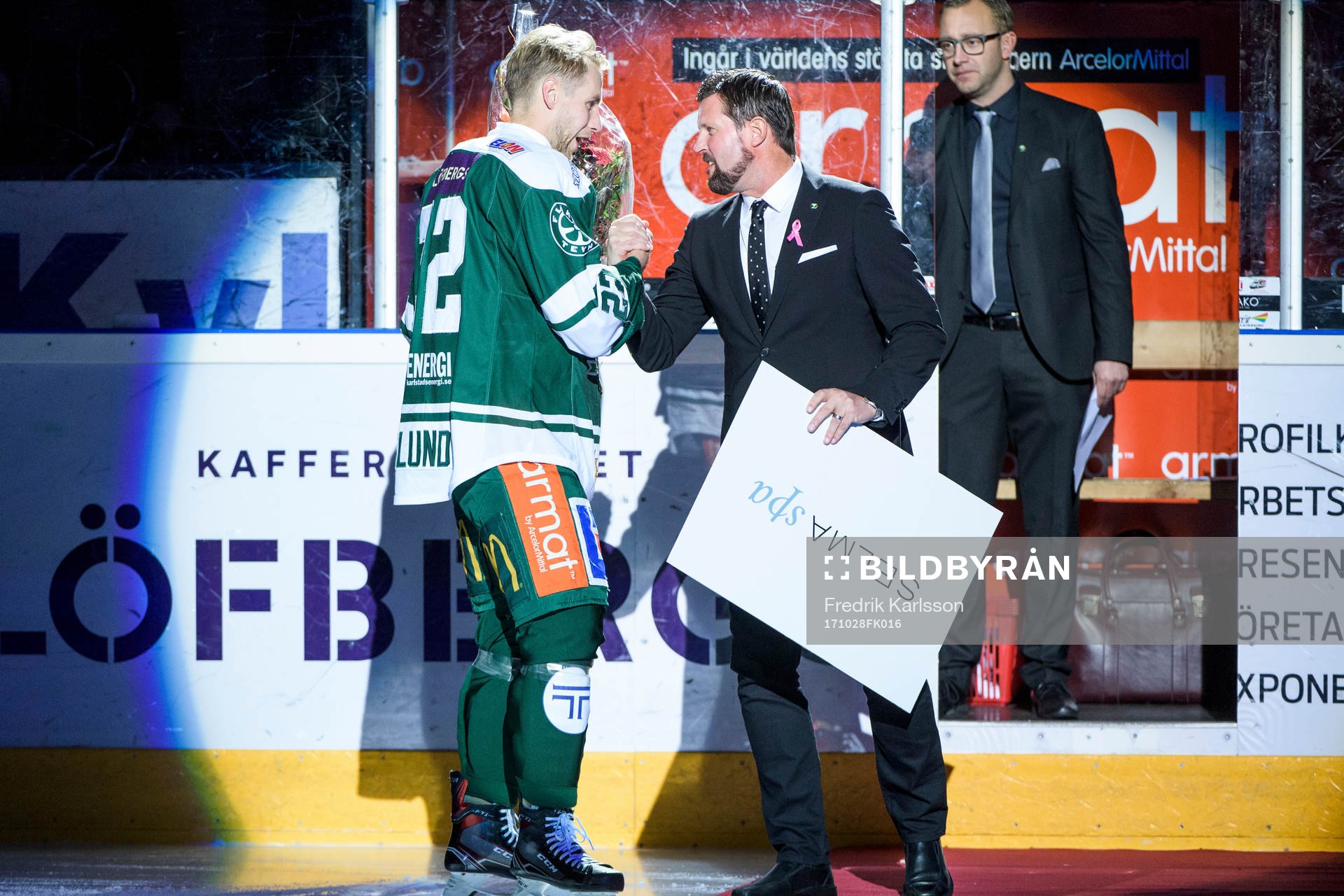 Färjestads Per Åslund uppmärksammas för sin 500