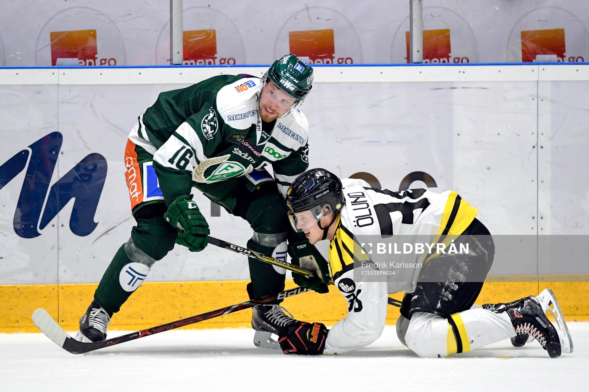 Färjestads Alexander Johansson och Brynäs Linus Ölund