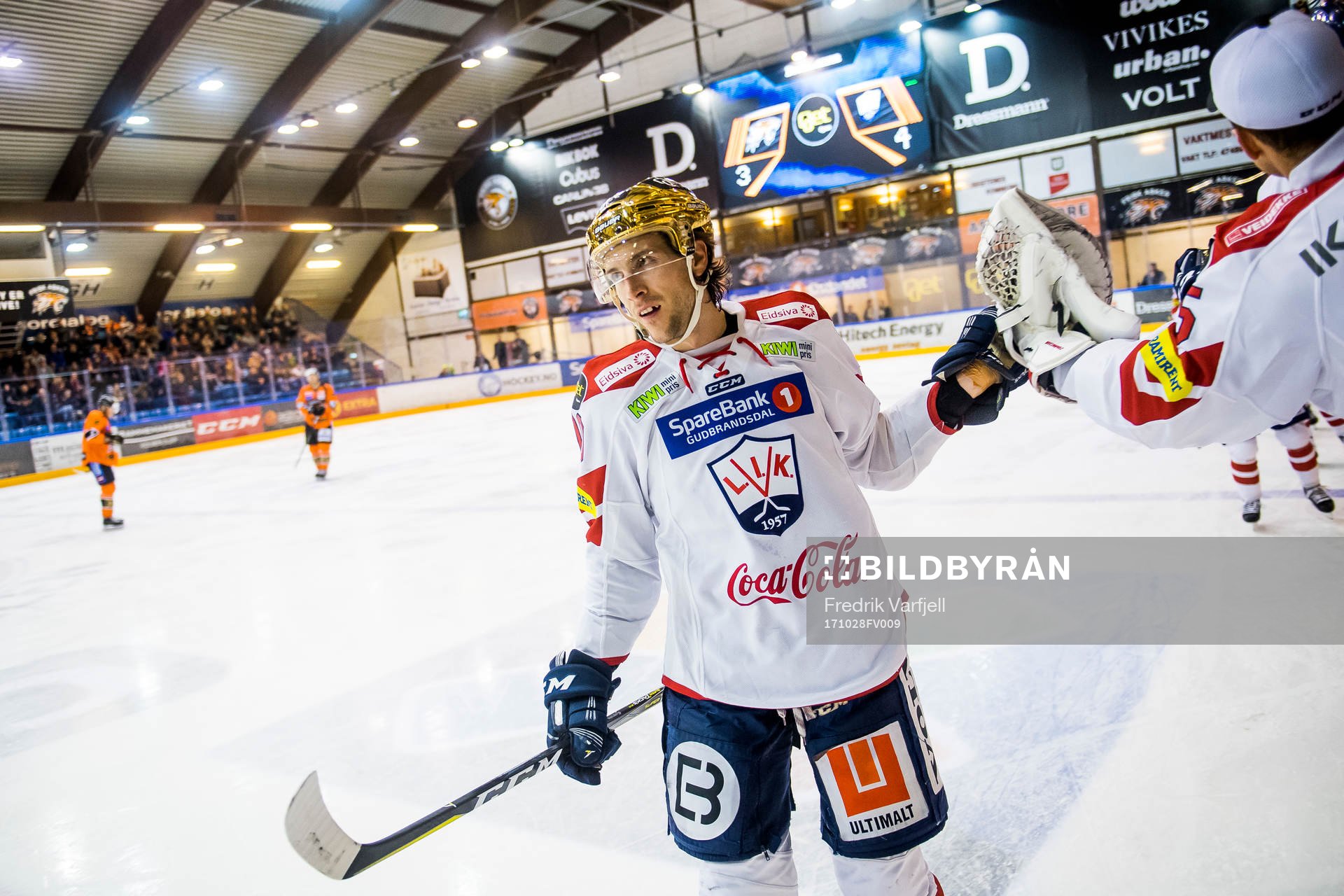 Brett James Cameron of Lillehammer celebrates