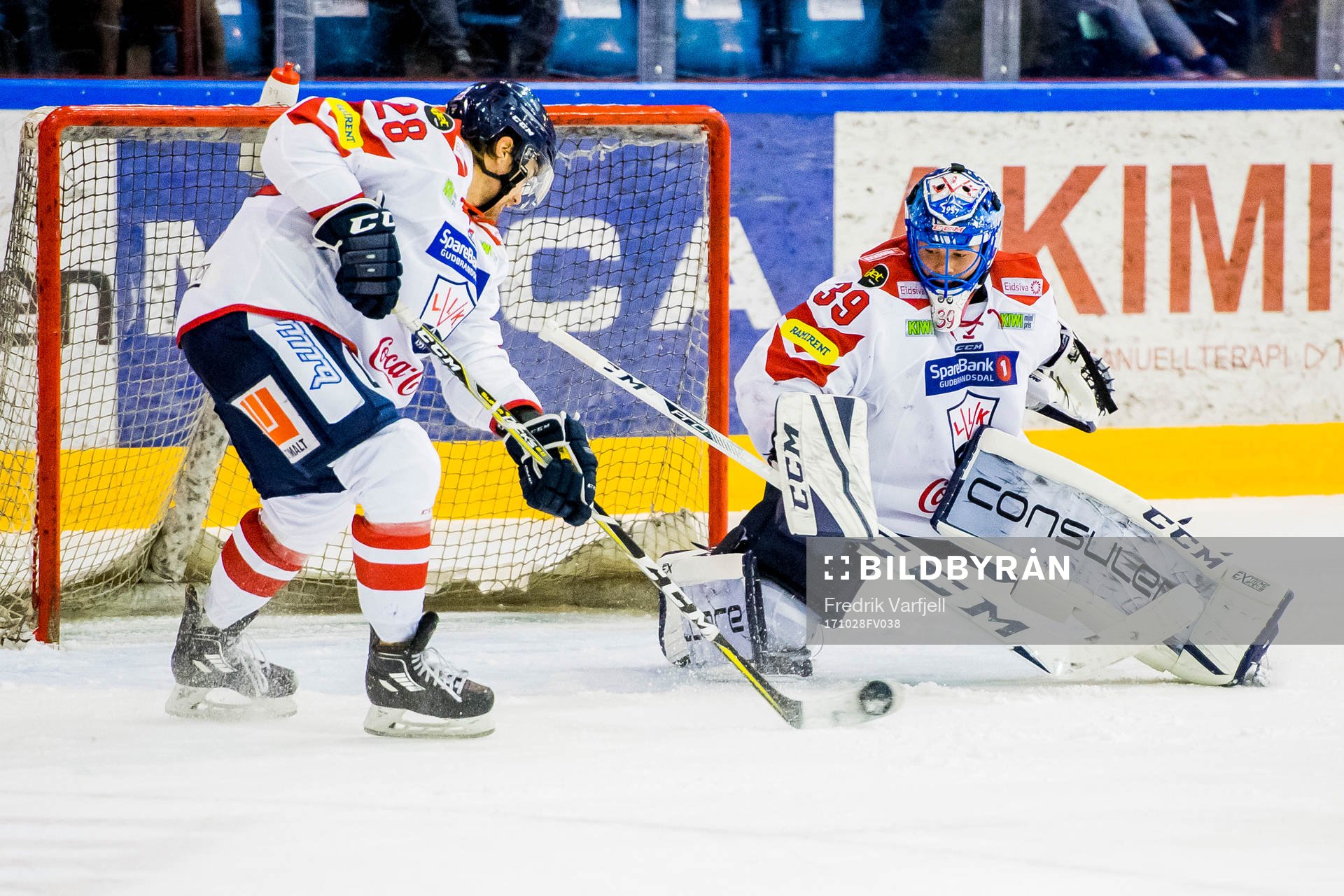 Stephan Joseph Vigier and goaltender Nils Erik Christoffer