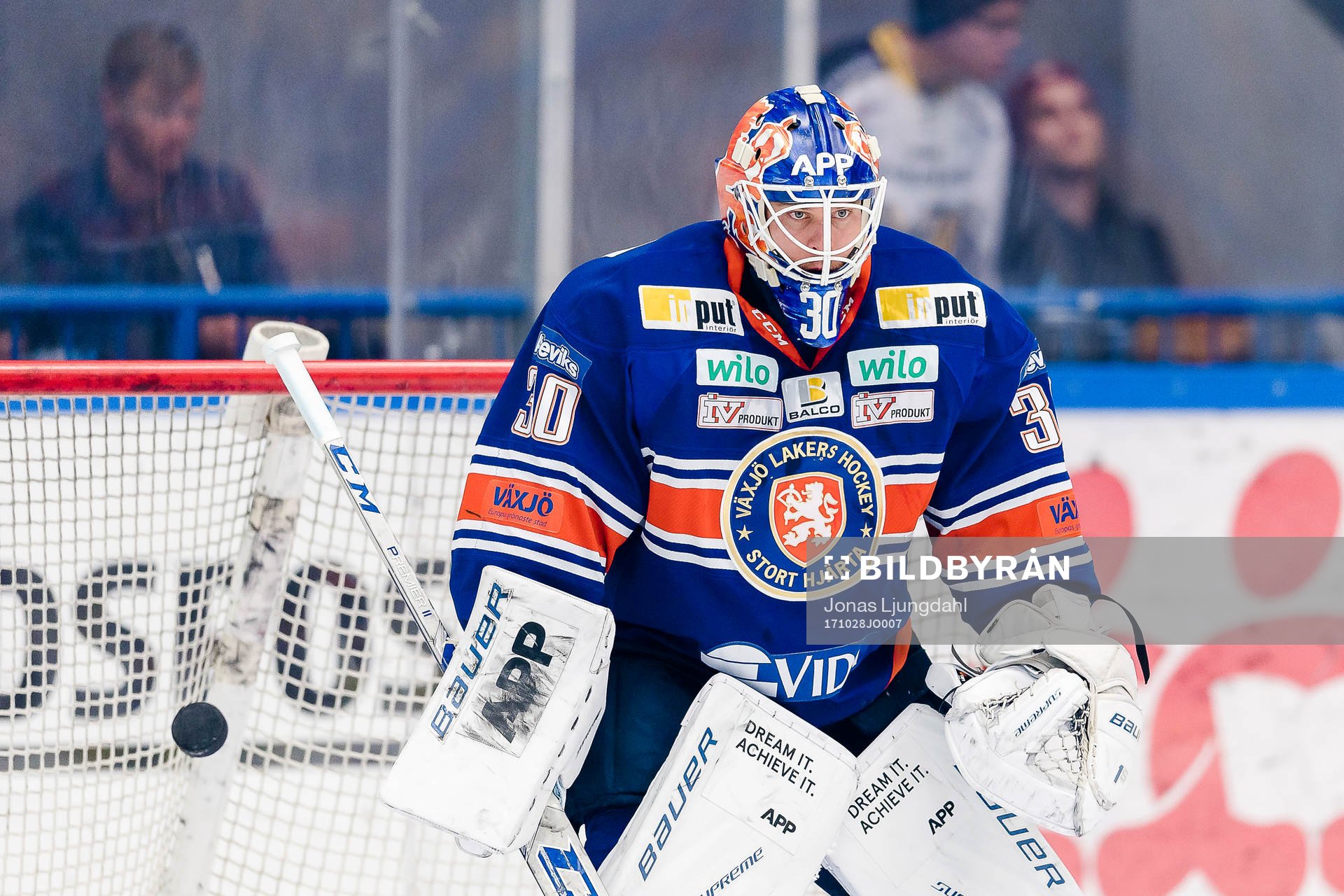 Växjös målvakt Viktor Fasth