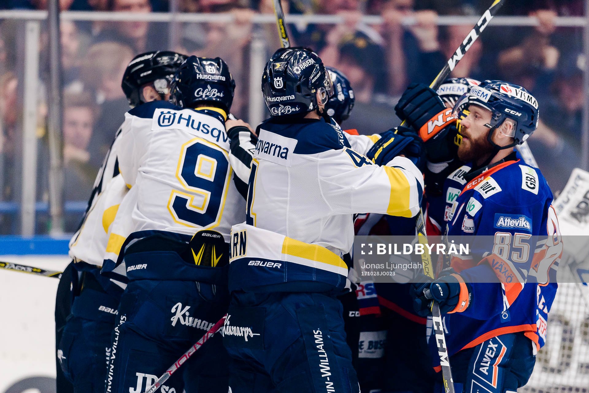 s Isac Brännström och Växjös Oliver Bohm