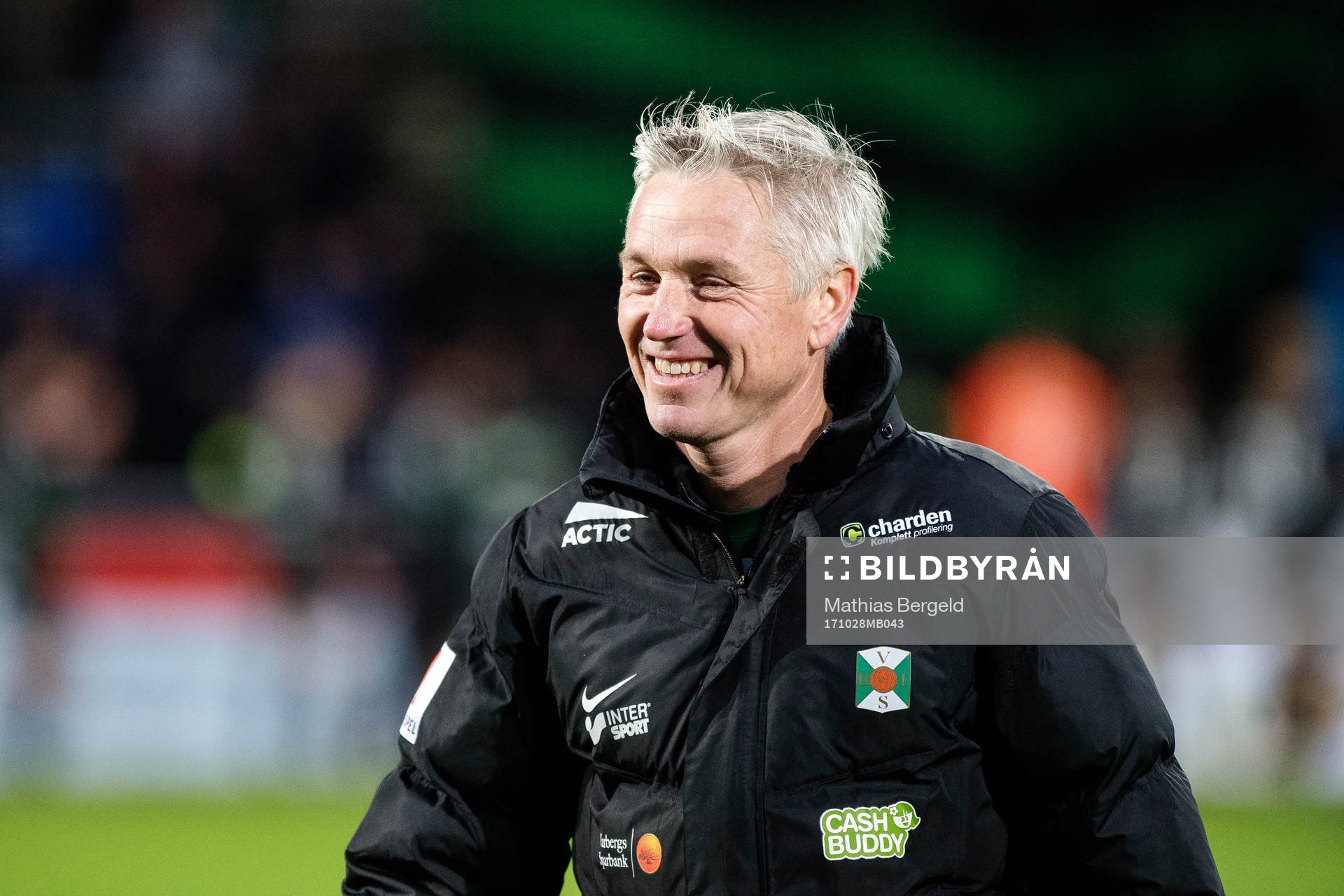 Varbergs tränare Jörgen Wålemark jublar
