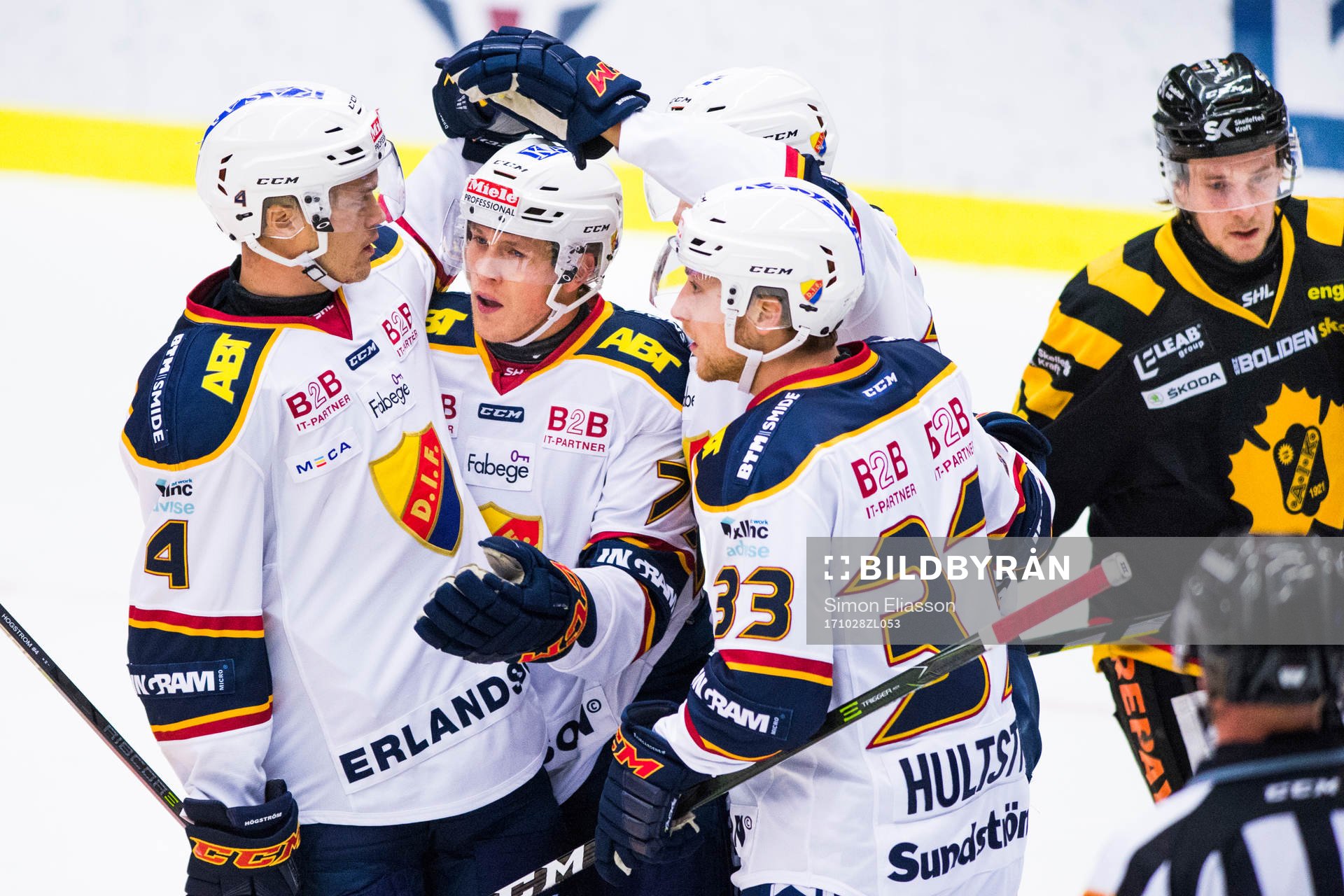 Djurgårdens Marcus Högström, Patrik Lundh och Linus