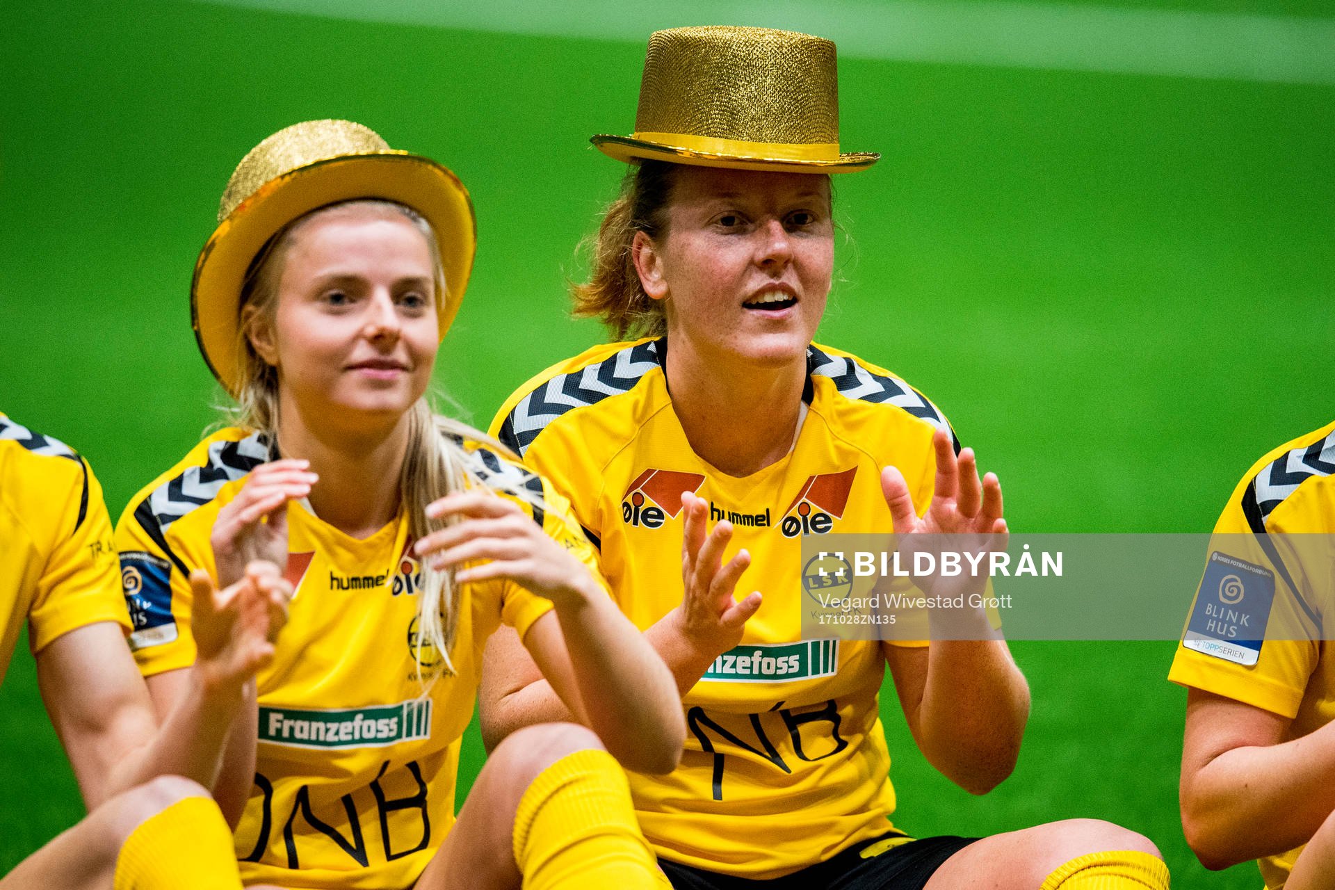 Anna Åsa Olivia Westerlund of LSK Kvinner celebrates
