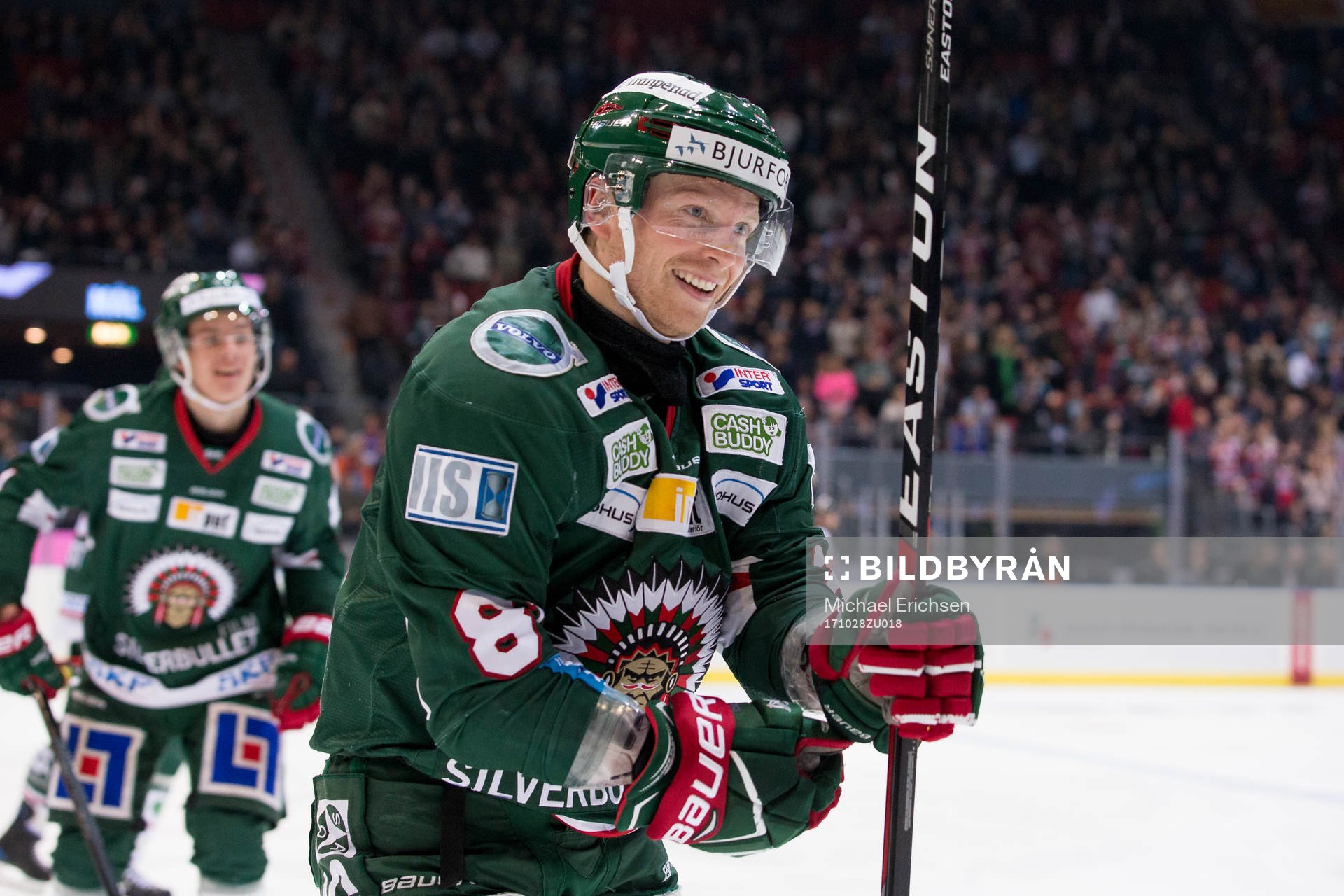 Frölundas Ryan Lasch jublar