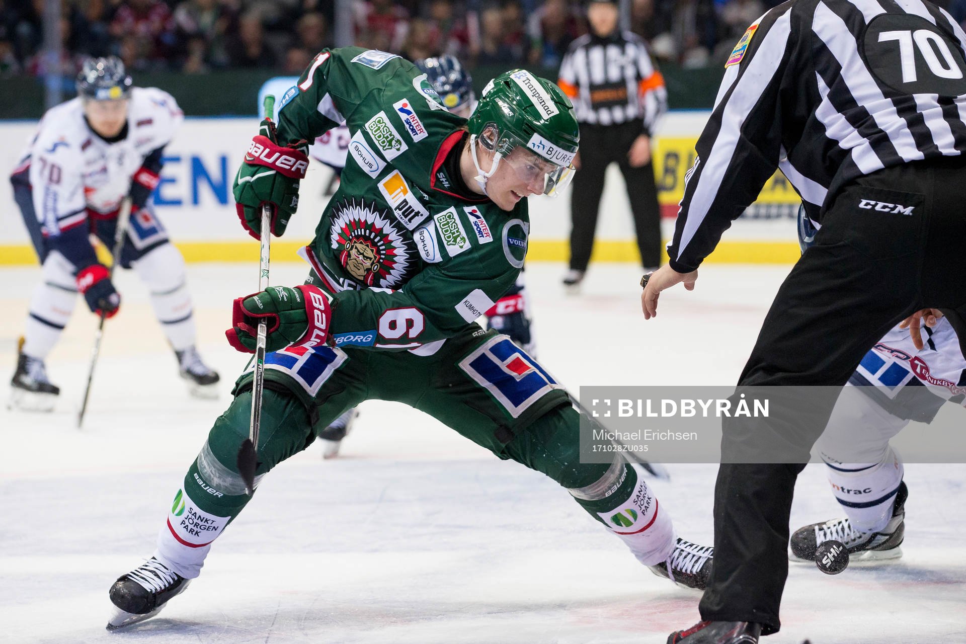 Frölundas Lias Andersson tekar