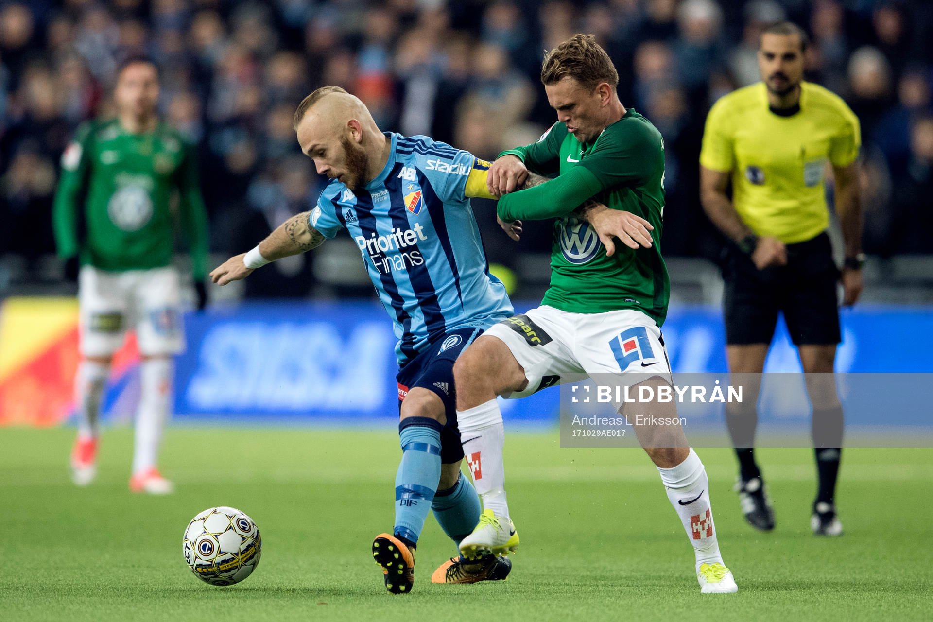 Djurgårdens Magnus Eriksson och Jönköpings Stian