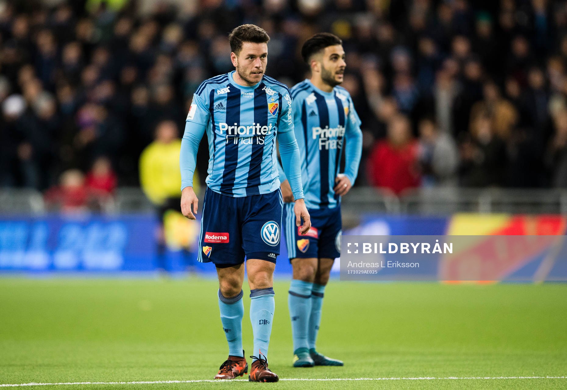 Djurgårdens Kerim Mrabti och Othman El Kabir deppar