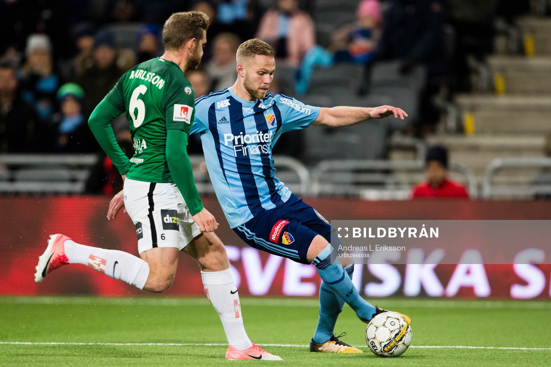 Jönköpings Stefan Karlsson och Djurgårdens Gustav Engvall