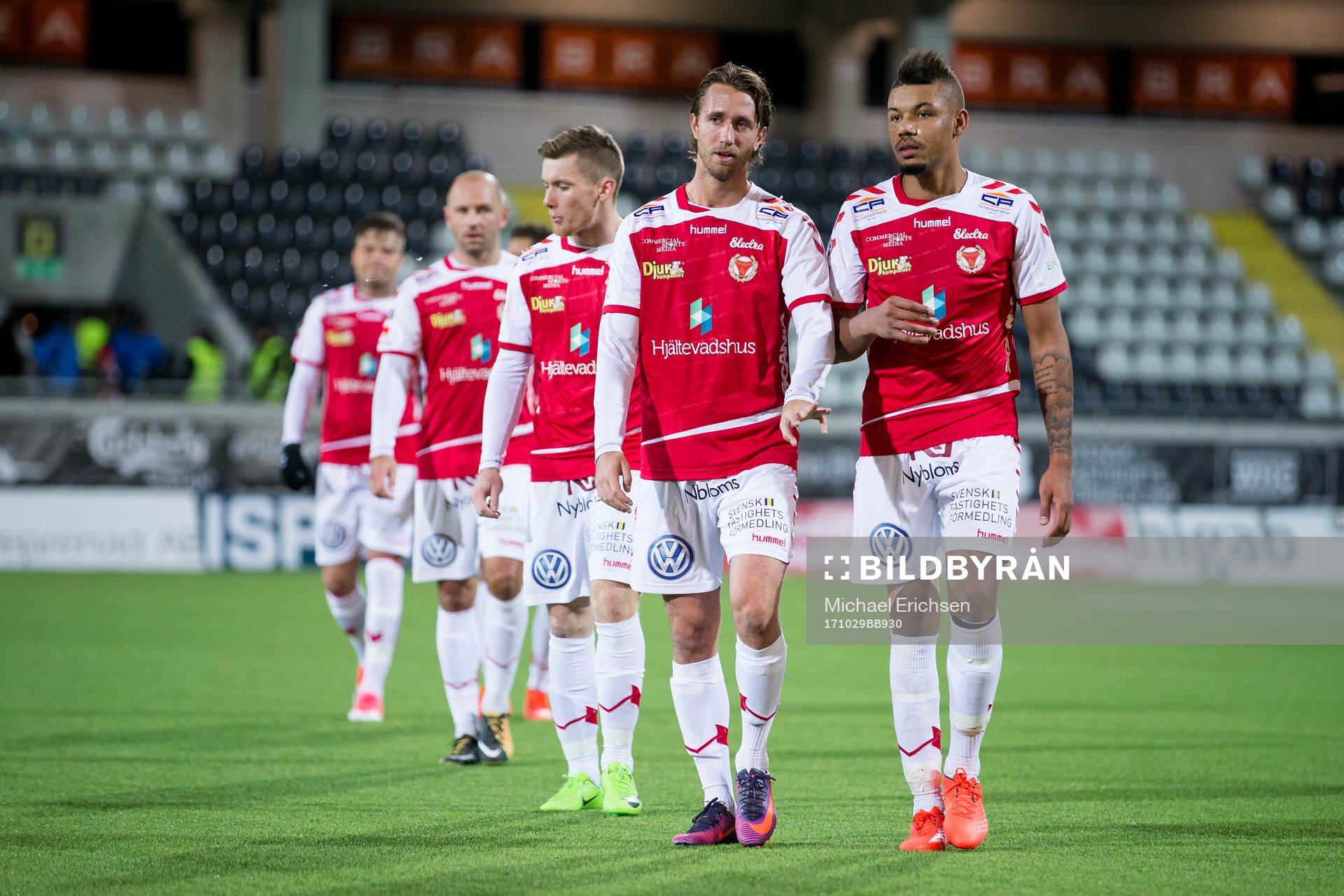 Kalmars Filip Hellquist och Mikael Dyrestam deppar