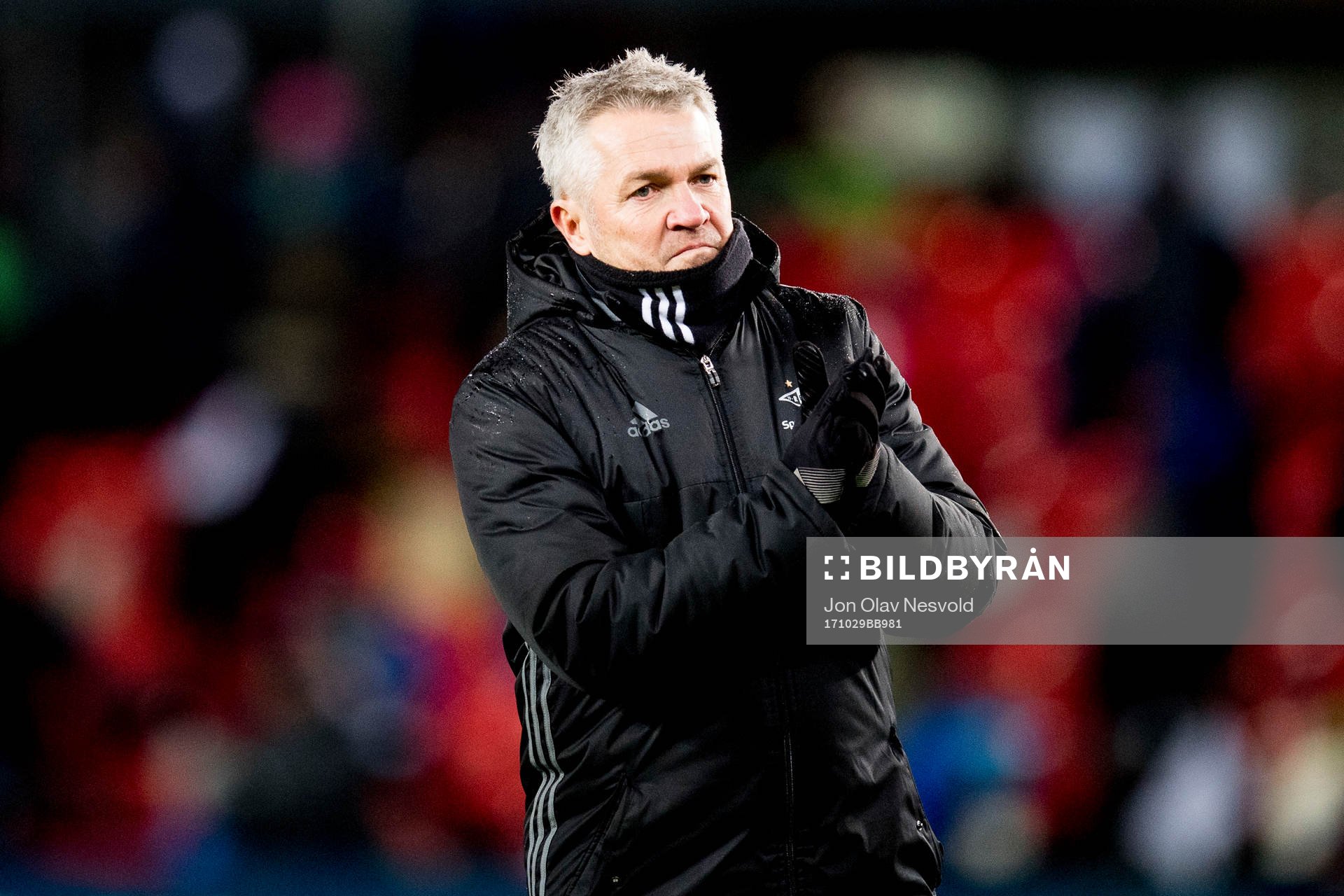 Kåre Ingebrigtsen, head coach of Rosenborg, looks dejected