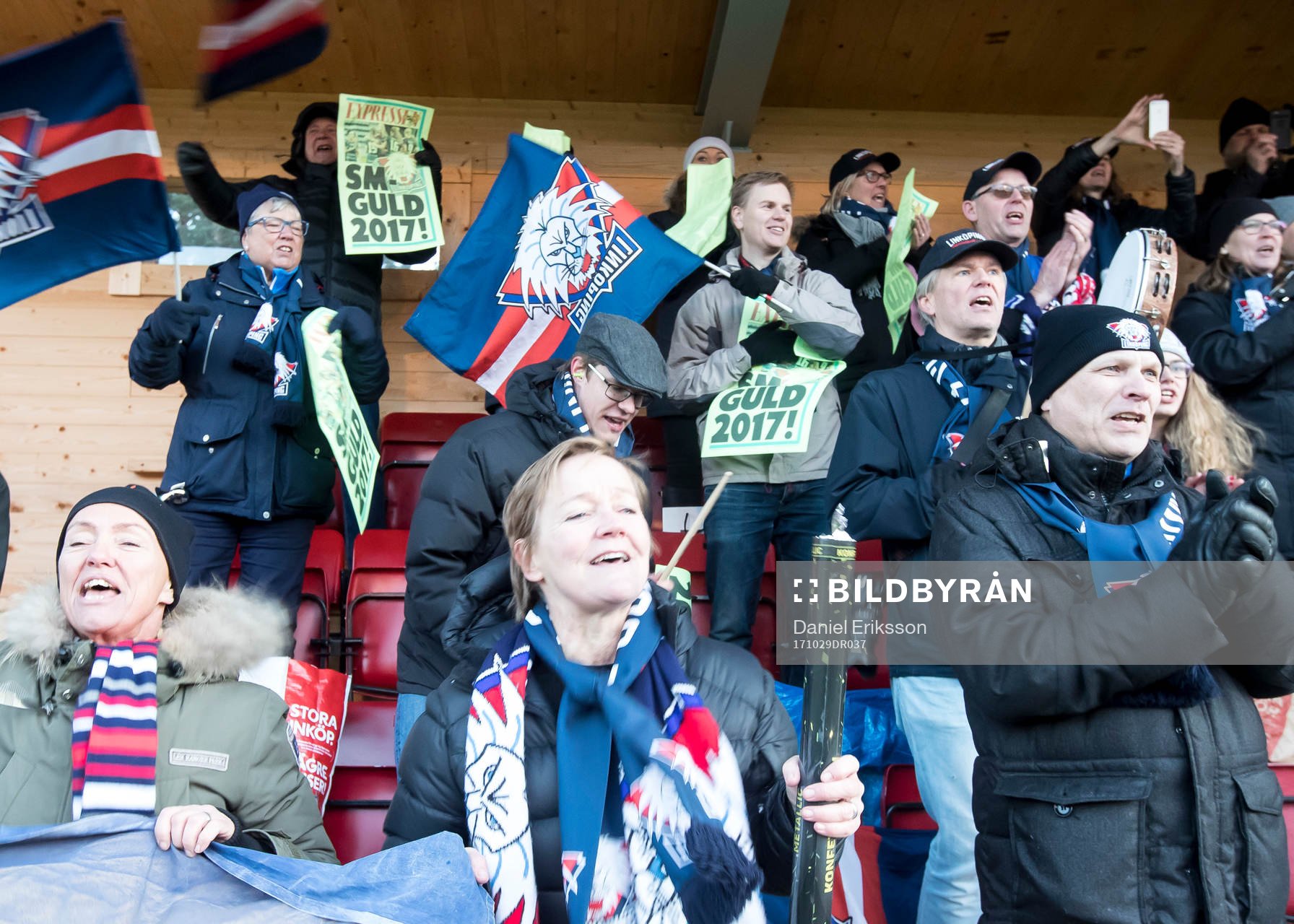 Linköpings supporters jublar