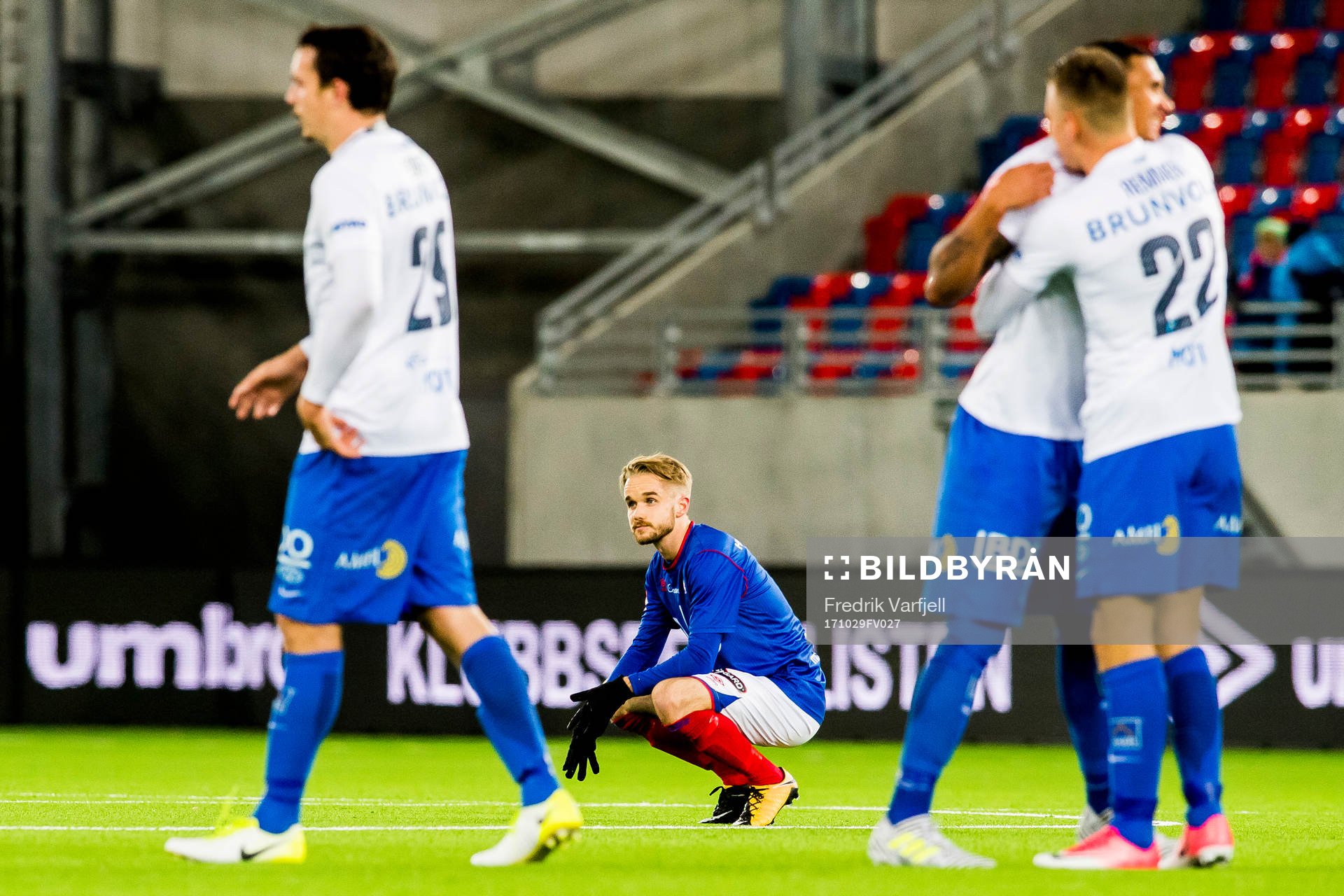 Daniel Mikal Aas Berntsen of Vålerenga looks dejected