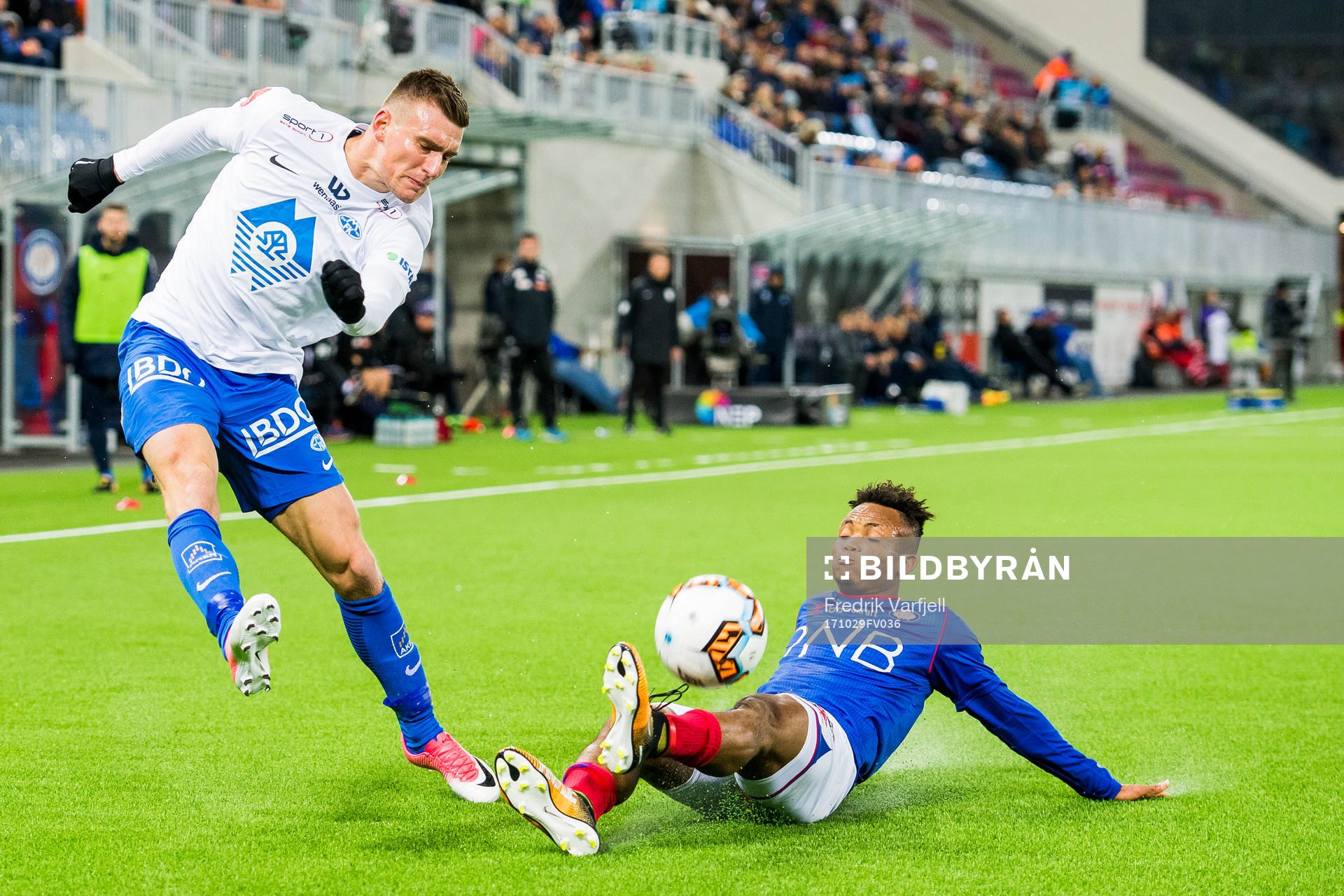 Christoffer Kongste Remmer of Molde and Chidera Ejuke of