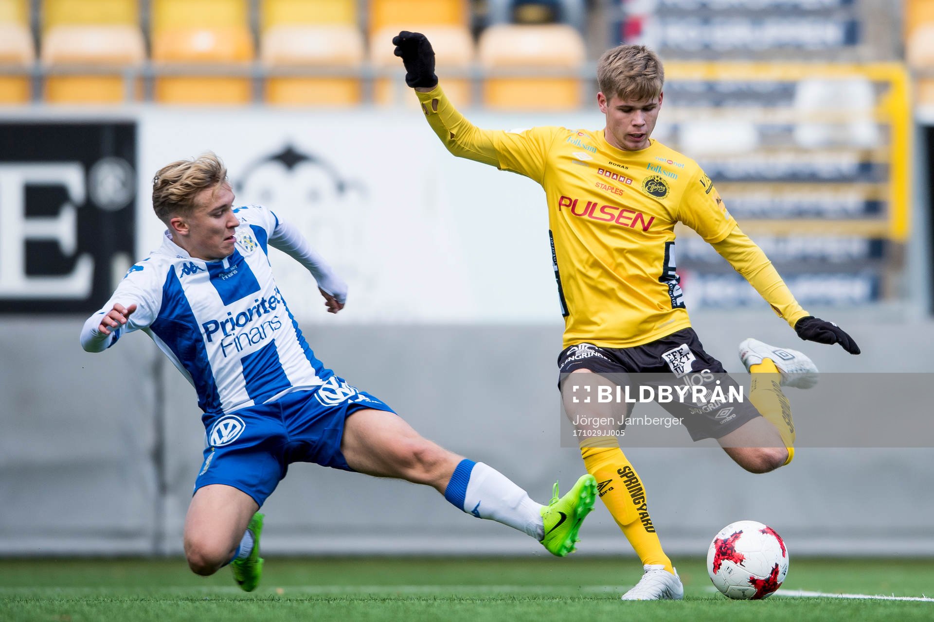 Elfsborgs Anton Thorsson och IFK Göteborgs Edvin Dahlqvist
