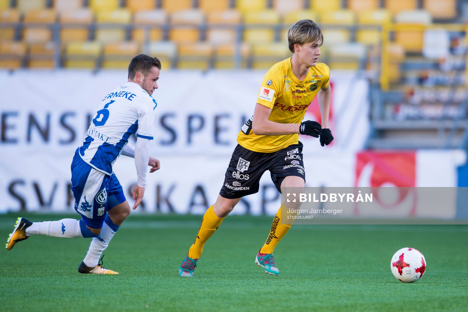 Elfsborgs Hugo Svensson och IFK Göteborgs Andreas Öhman