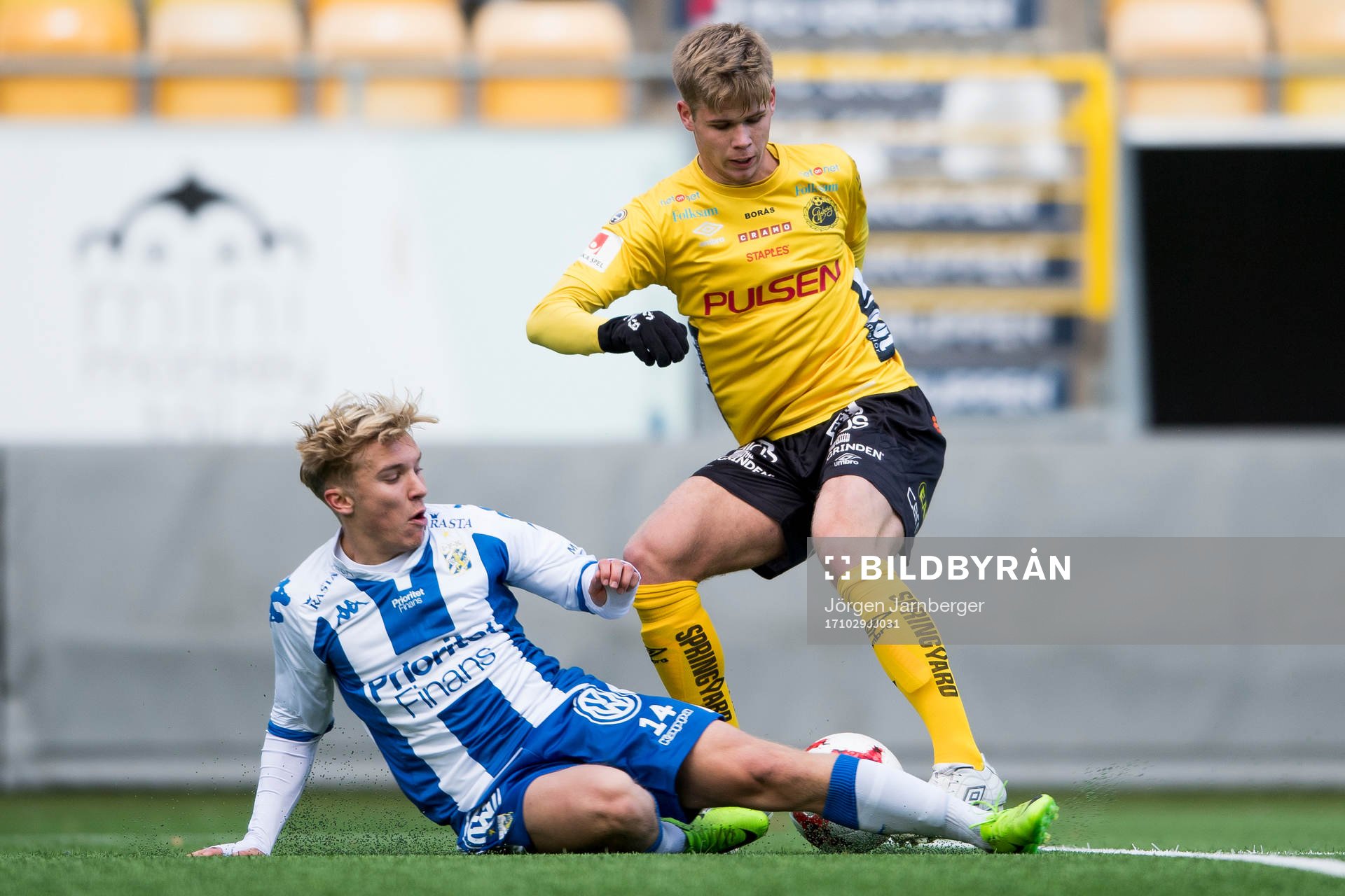 Elfsborgs Anton Thorsson och IFK Göteborgs Edvin Dahlqvist