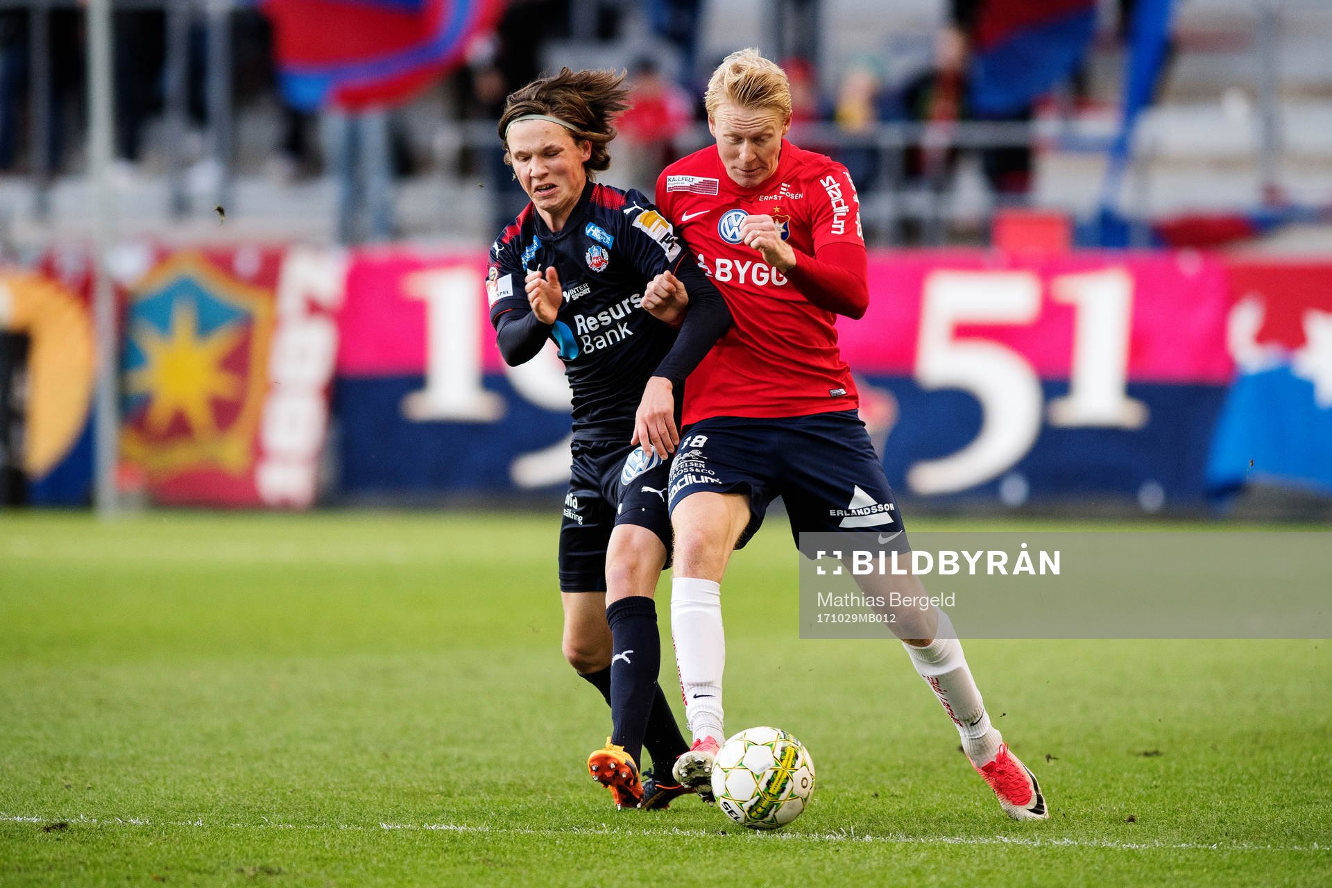 Helsingborgs Max Svensson och Örgrytes <ör18 i närkamp
