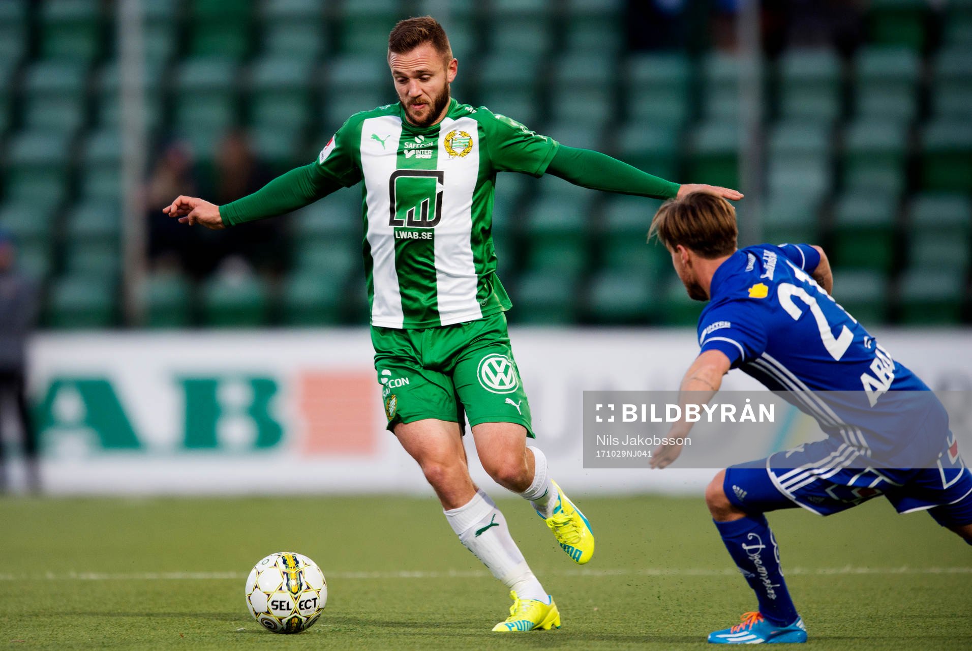 Hammarbys Mats Solheim och Sundsvalls Eric Larsson