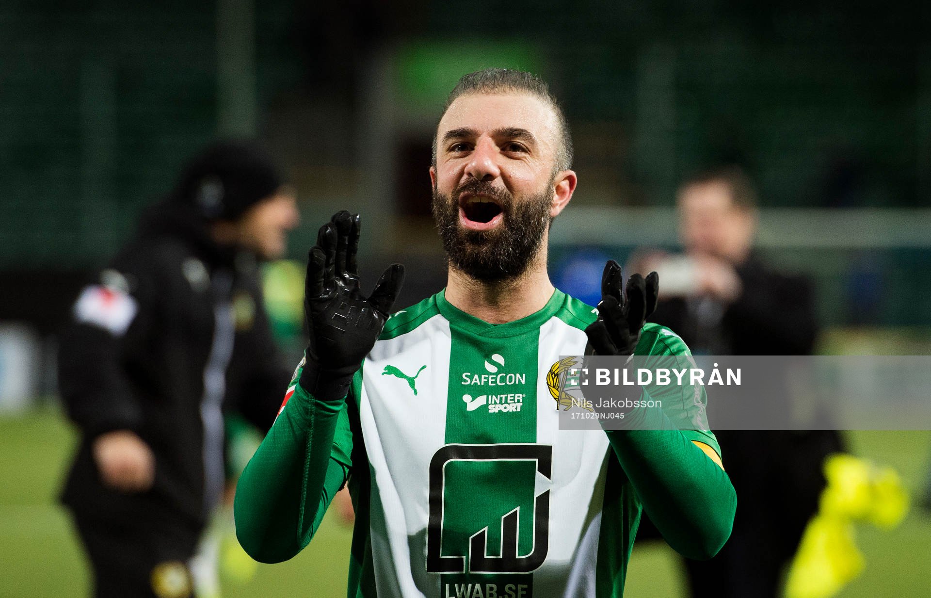 Hammarbys Kennedy Bakircioglu jublar