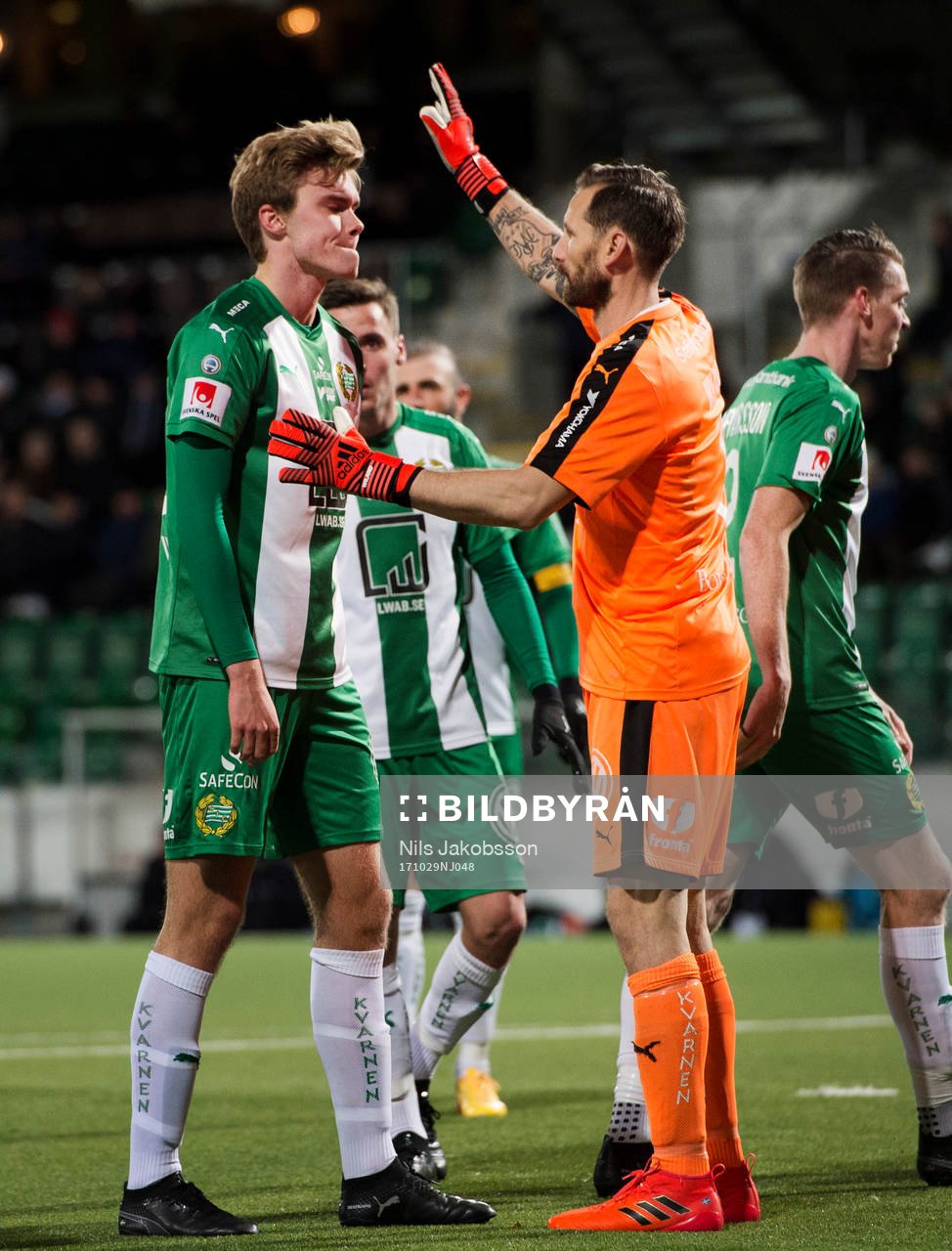 Hammarbys Marcus Degerlund har fått ett skott rätt i