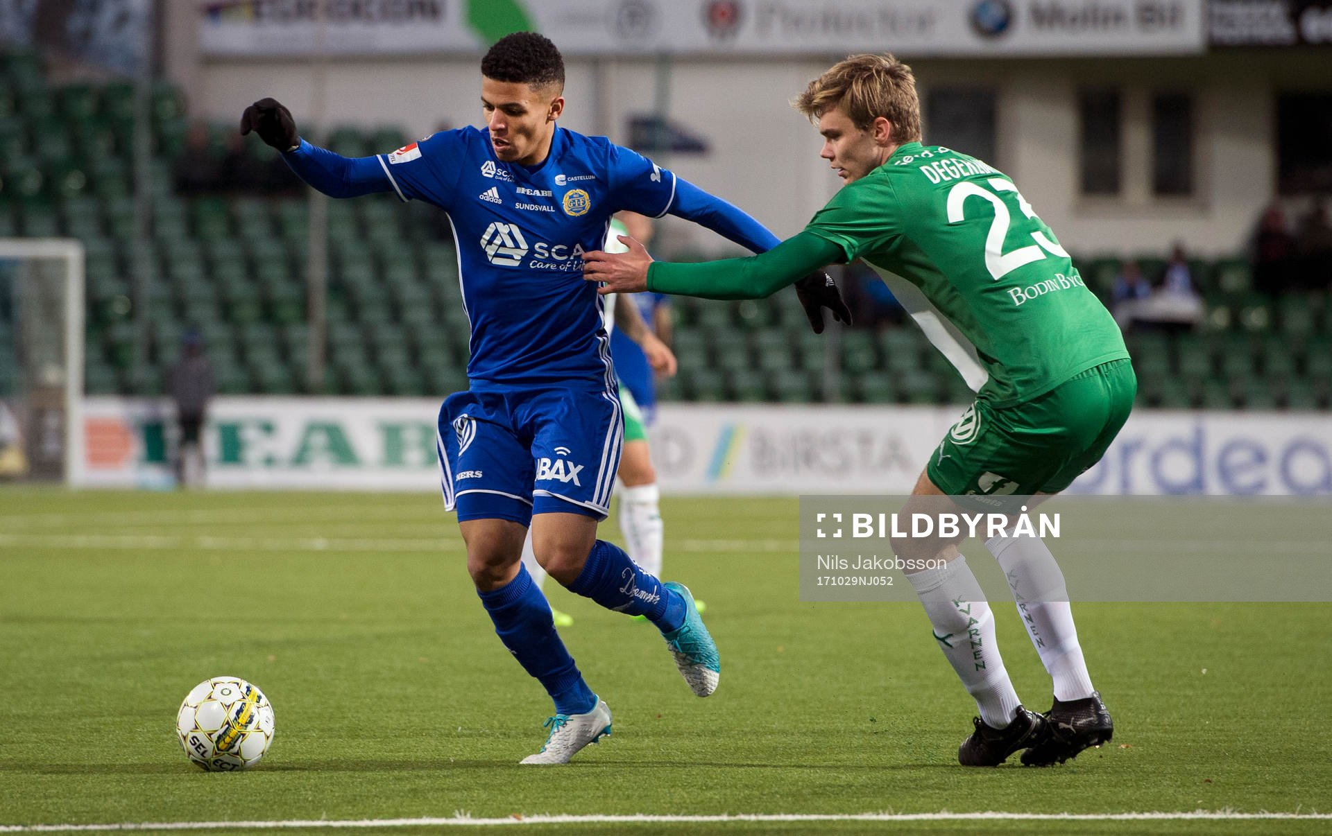 Sundsvalls Jonathan Morsay och Hammarbys Marcus Degerlund