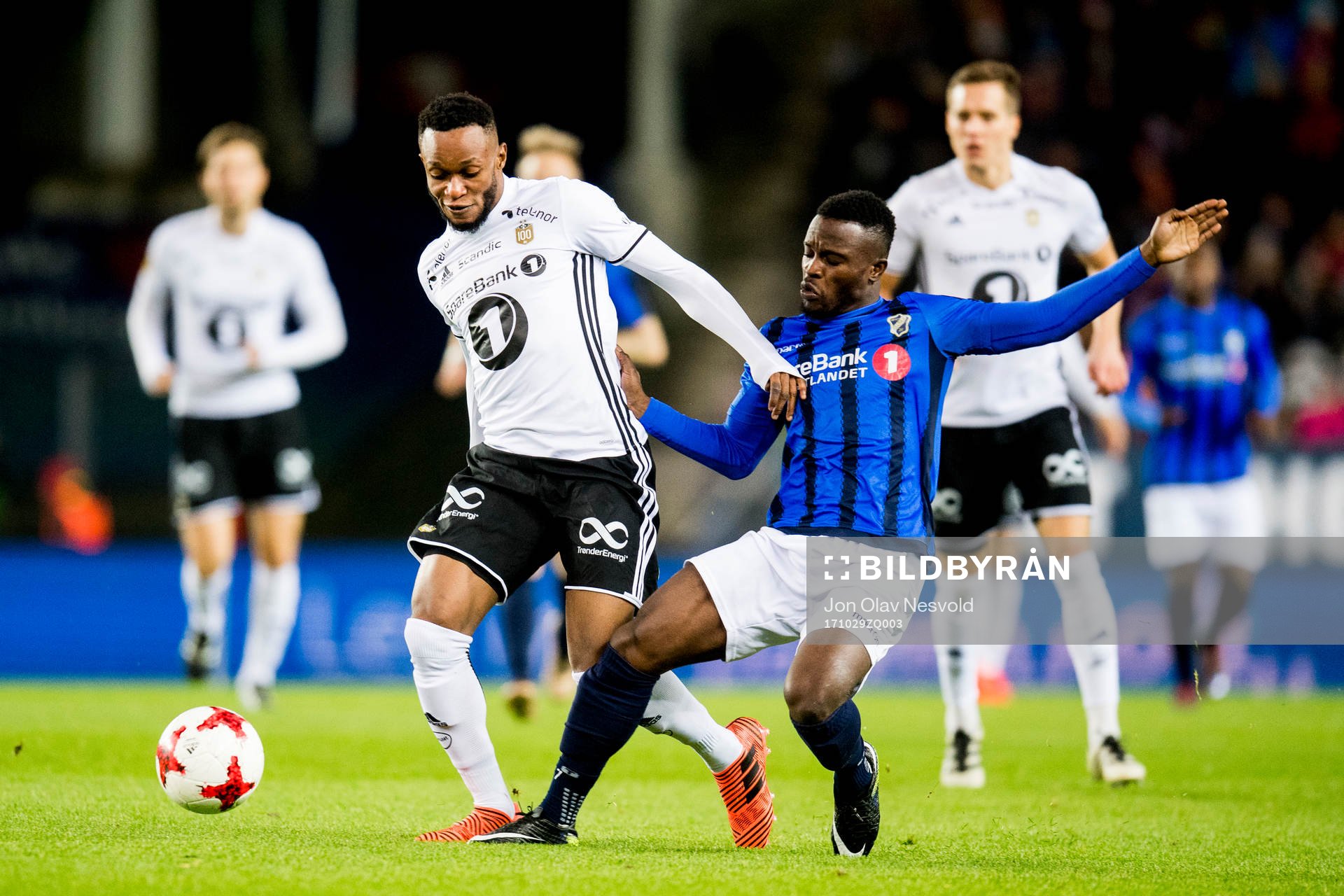 Samuel Adegbenro of Rosenborg and Raymond Anane-Gyasi of