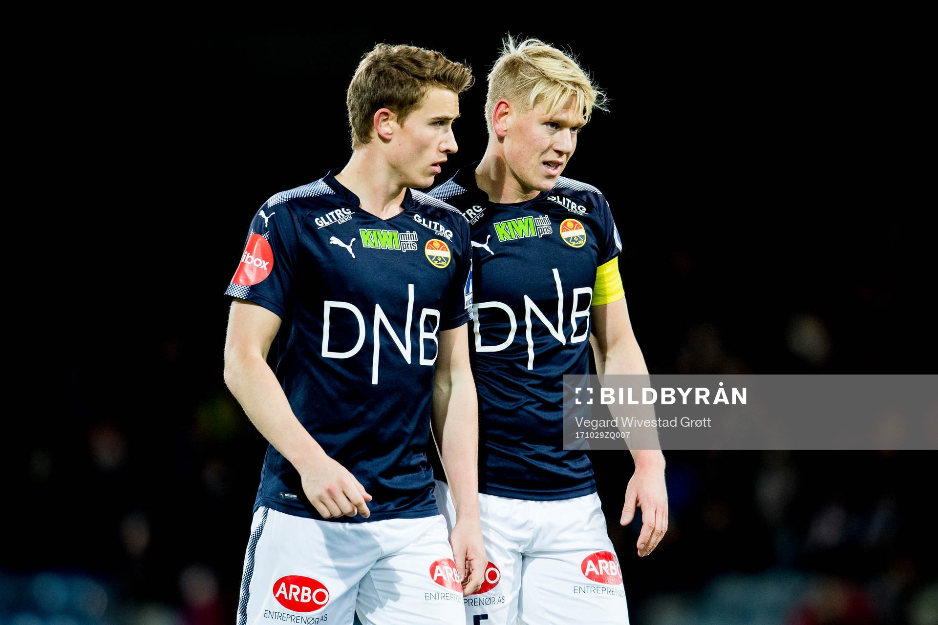 Marius Høibråten and Jakob Glesnes of Strømsgodset