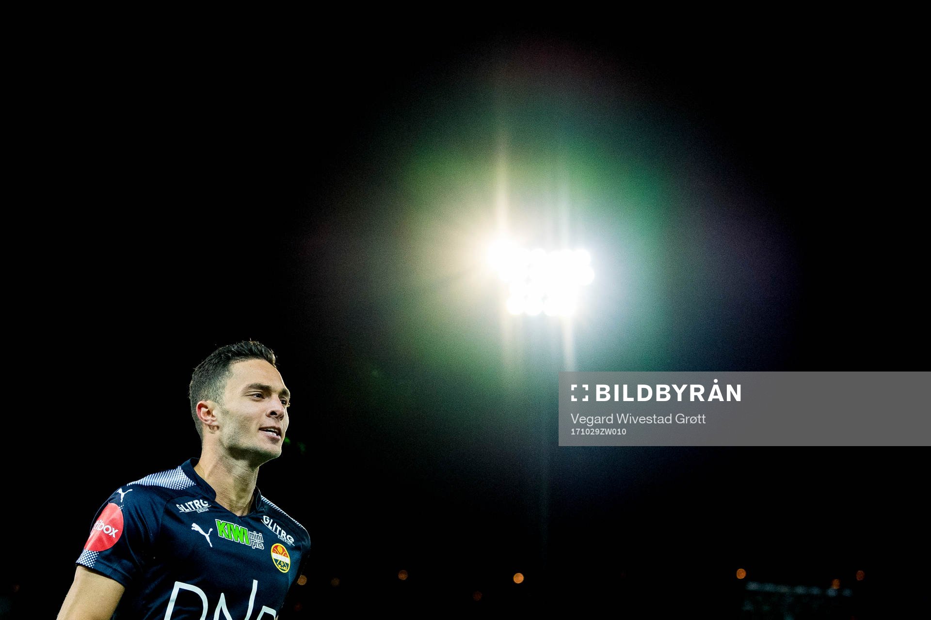 Bassel Jradi of Strømsgodset celebrates scoring 2-1 during the Eliteserien match between Strømsgodset and Sogndal on October 29, 2017 in Drammen.