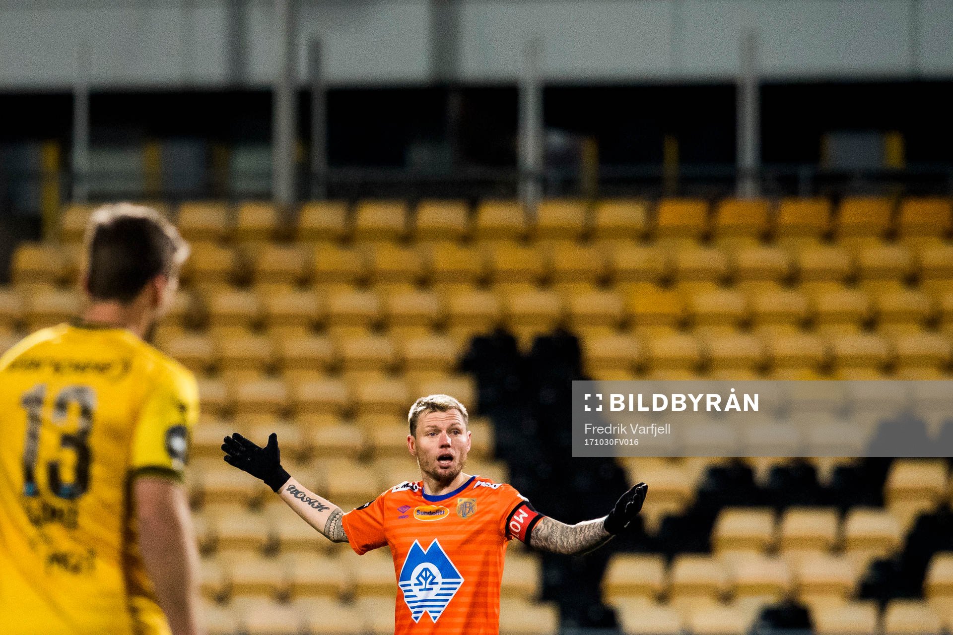 Bjørn Helge Semundseth Riise of Aalesund reacts
