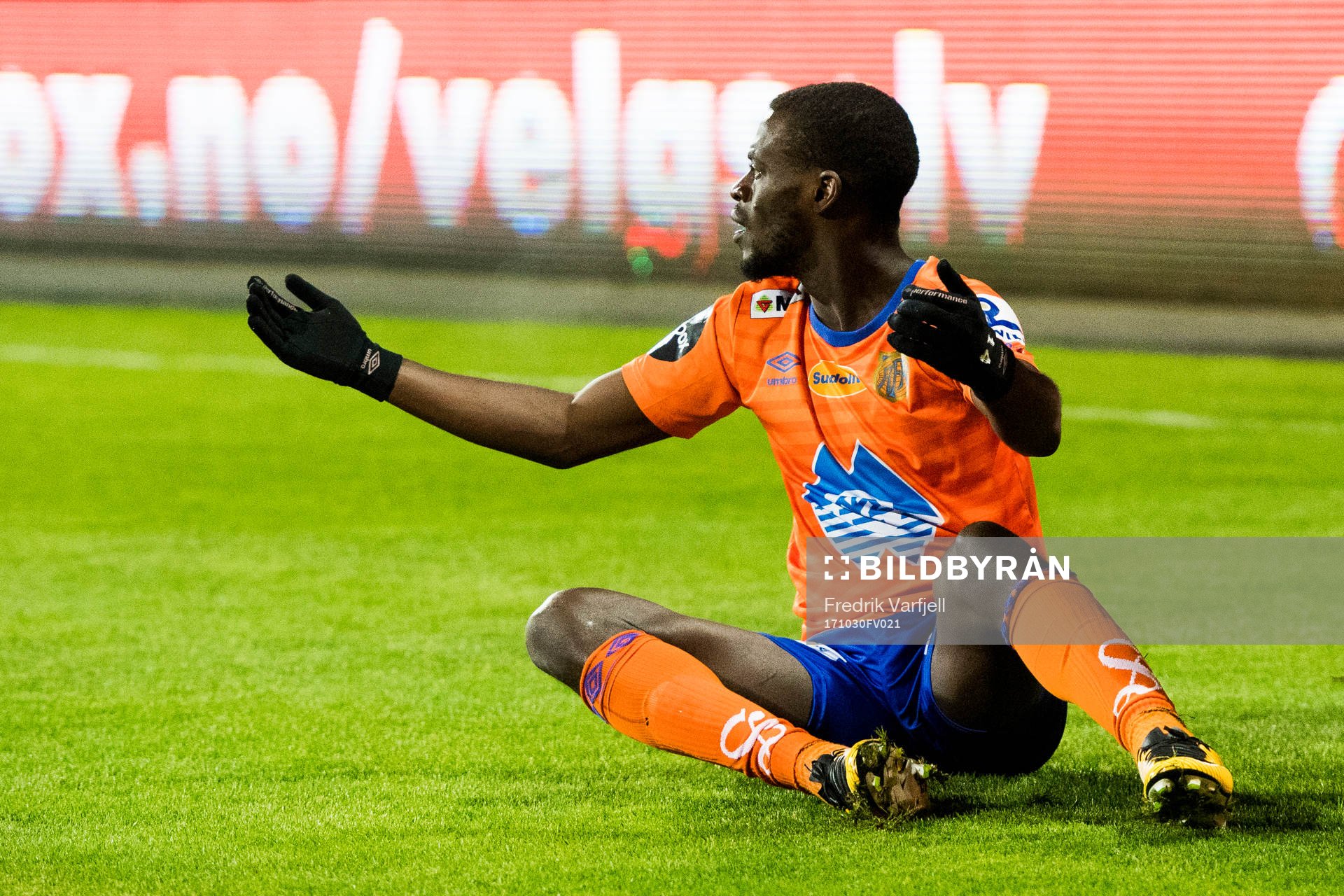 Edwin Gyasi of Aalesund reacts