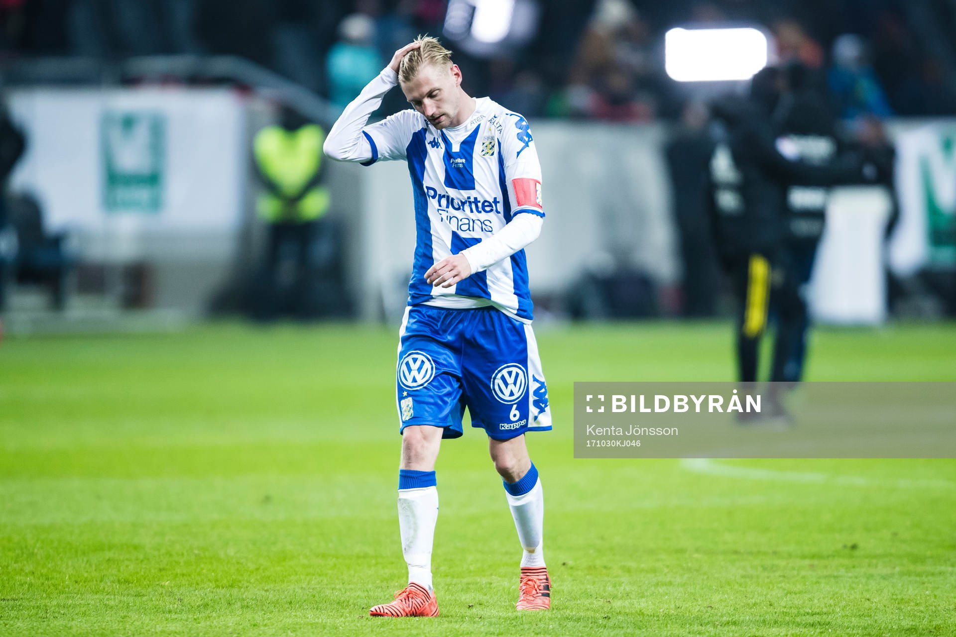 IFK Göteborgs Sebastian Eriksson deppar