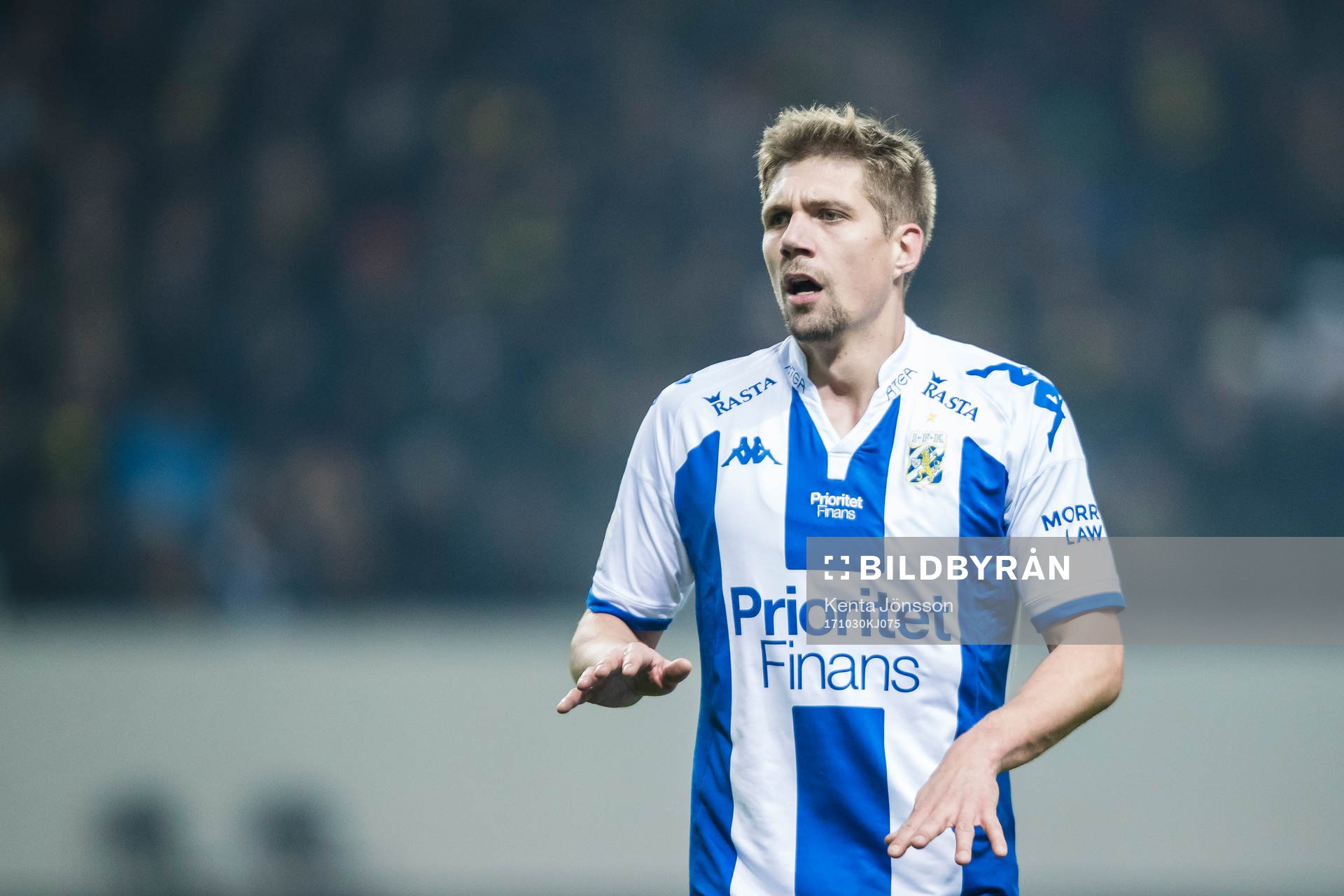 IFK Göteborgs Mikael Boman gestikulerar