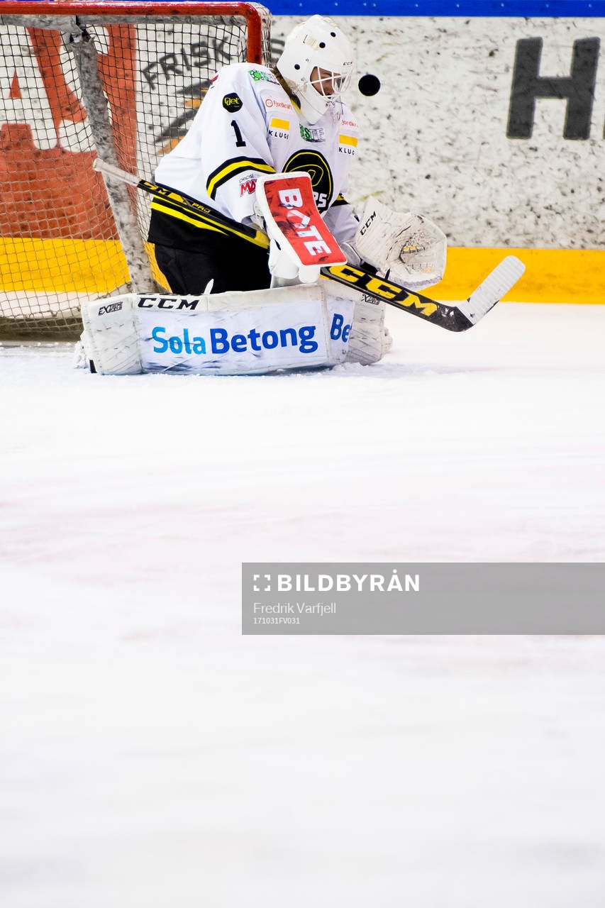 Goaltender Jakob Opsahl of Stavanger Oilers