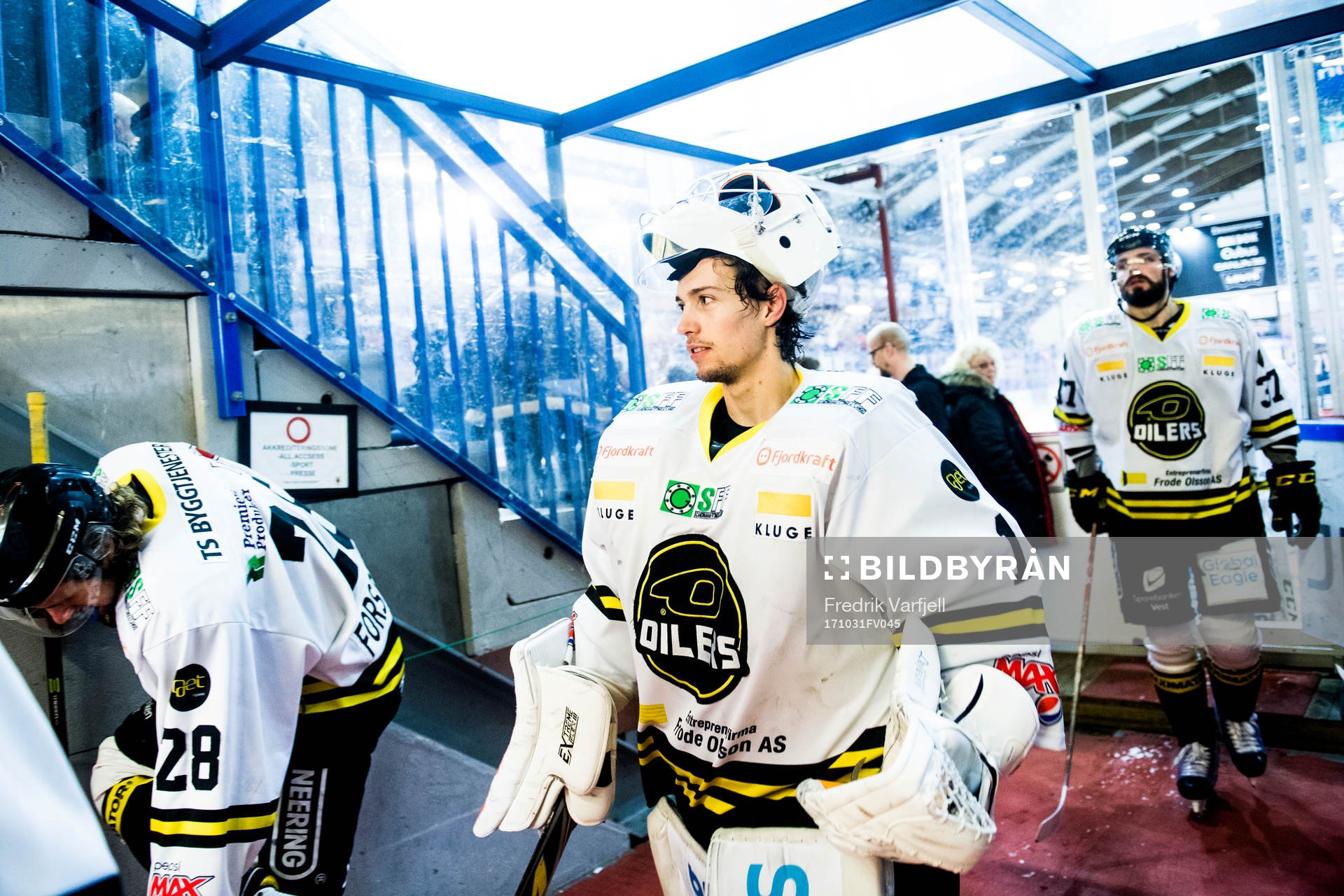 Goaltender Jakob Opsahl of Stavanger Oilers