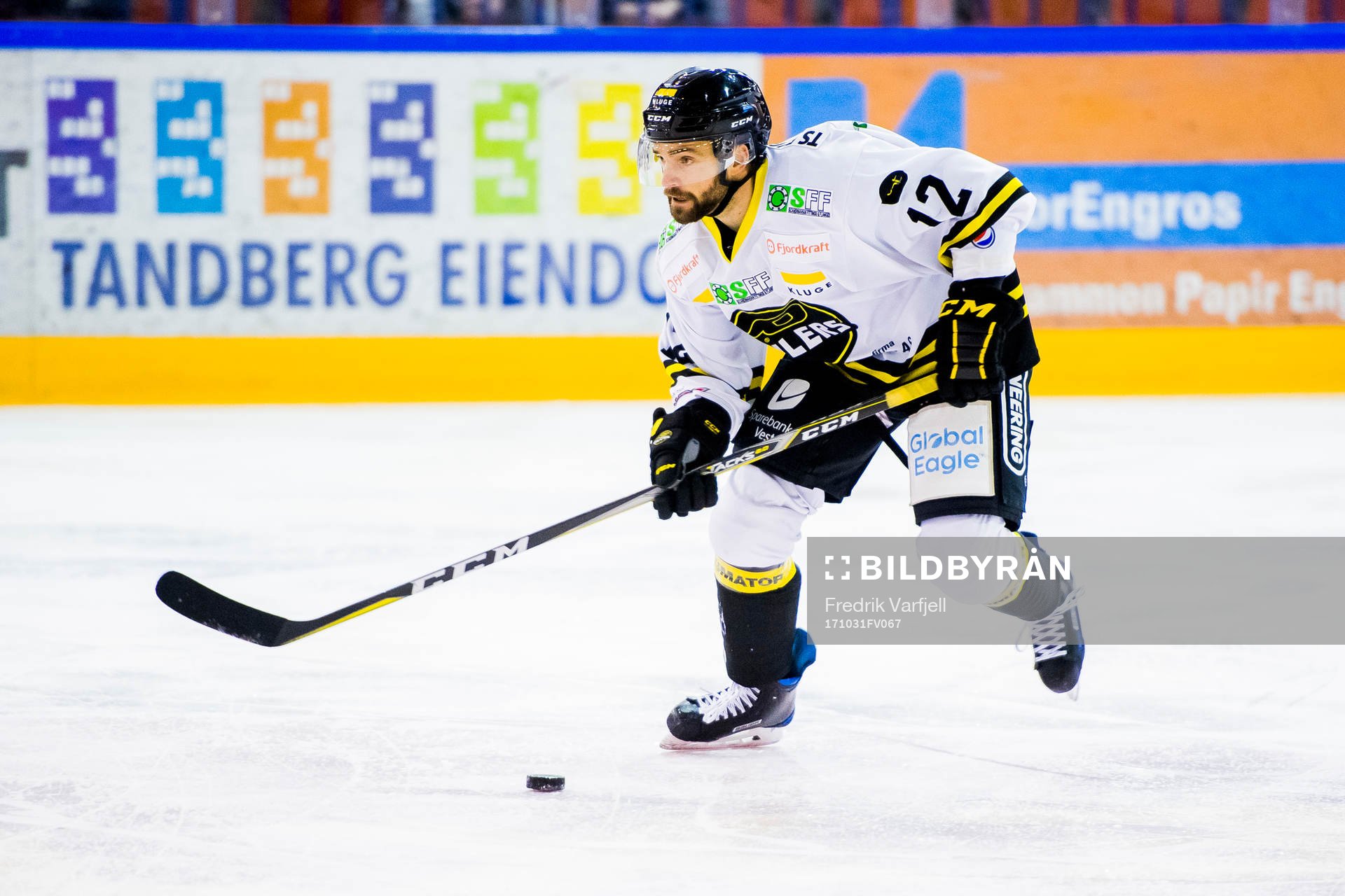Mats Larsen Mostue of Stavanger Oilers