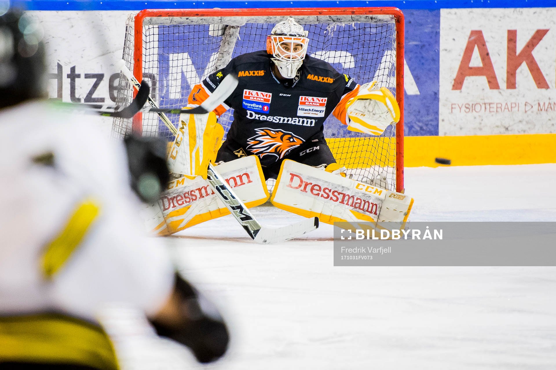 Goaltender Nicklas Tobias Dahlberg of Frisk Asker