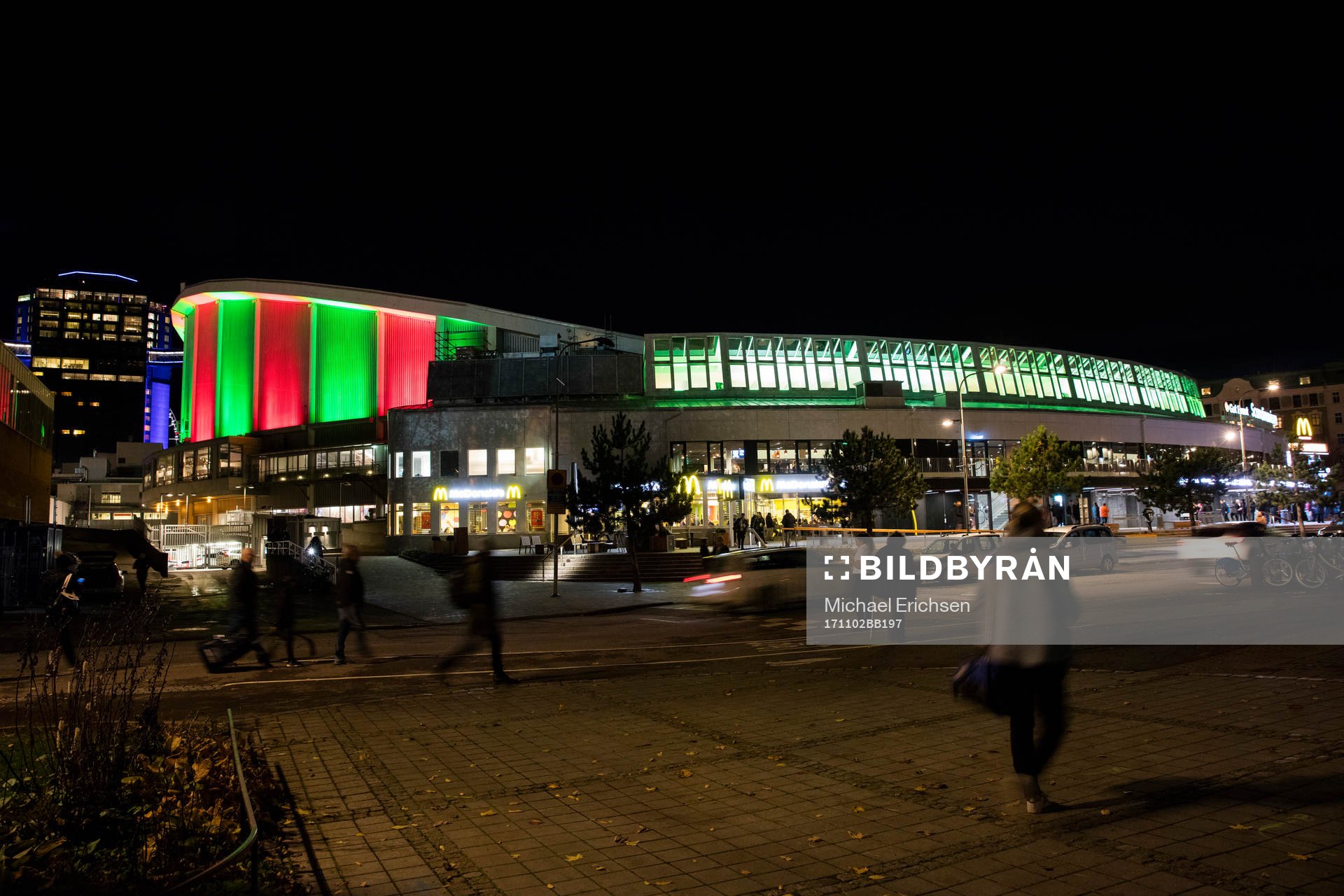 Scandinavium exteriört innan ishockeymatchen i SHL mellan