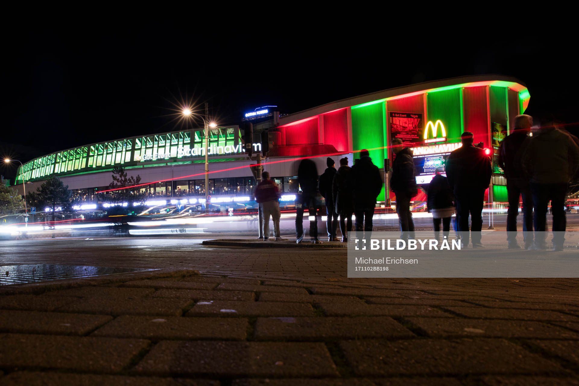 Scandinavium exteriört innan ishockeymatchen i SHL mellan