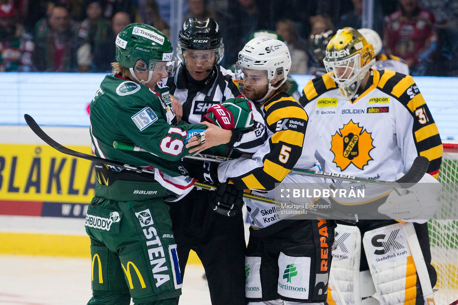 Frölundas Lias Andersson och Skellefteås Anton Öhman