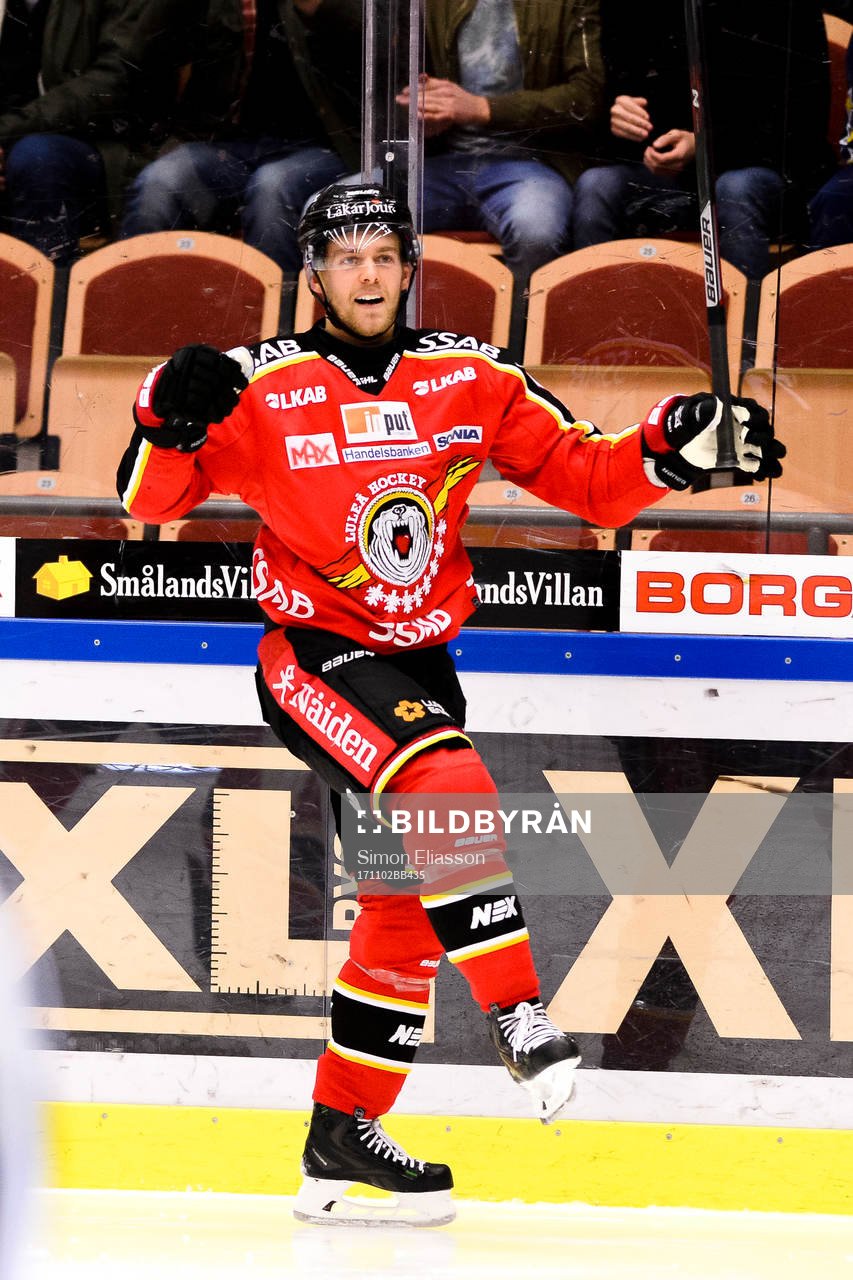 Luleås Patrick Cehlin jublar