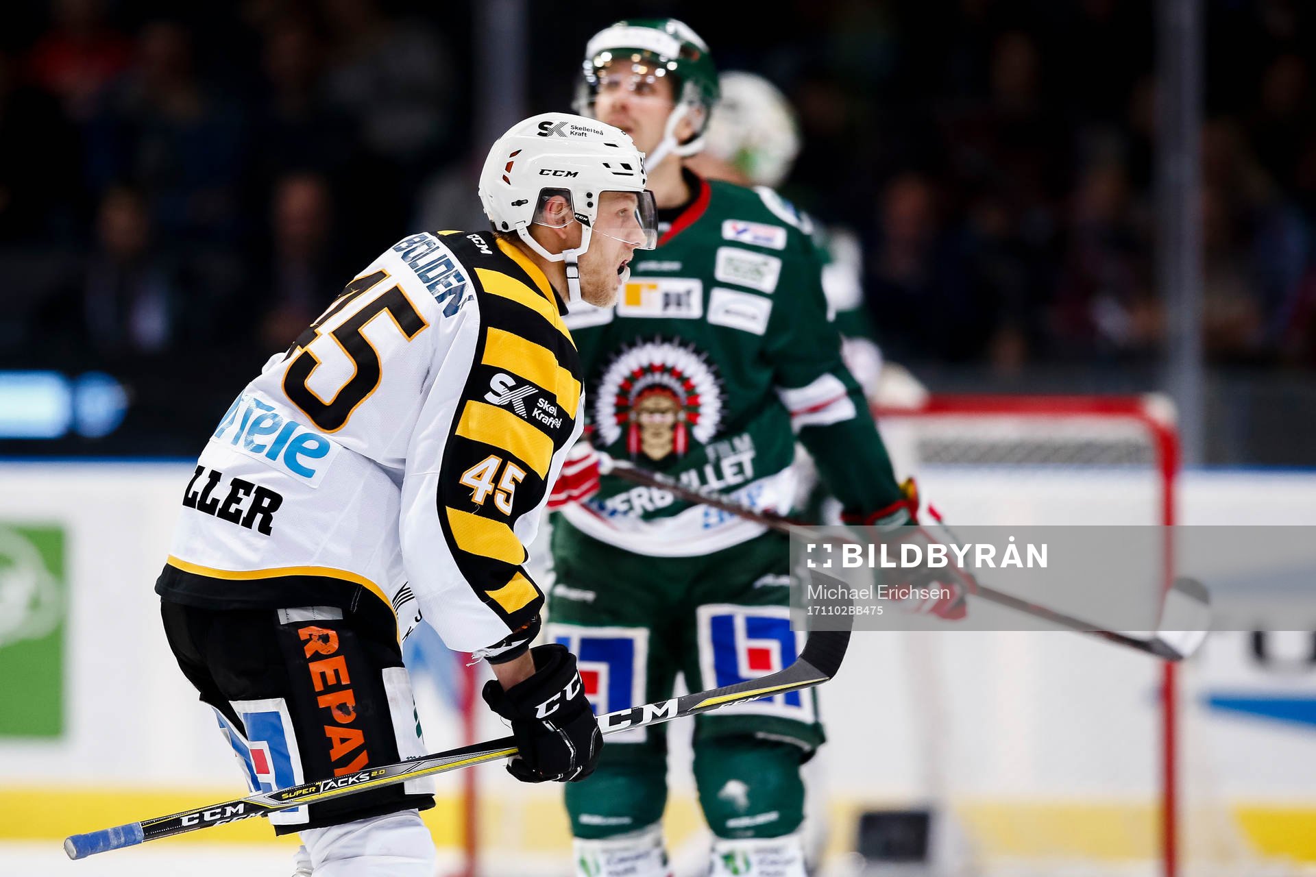 Skellefteås Oscar Möller jublar